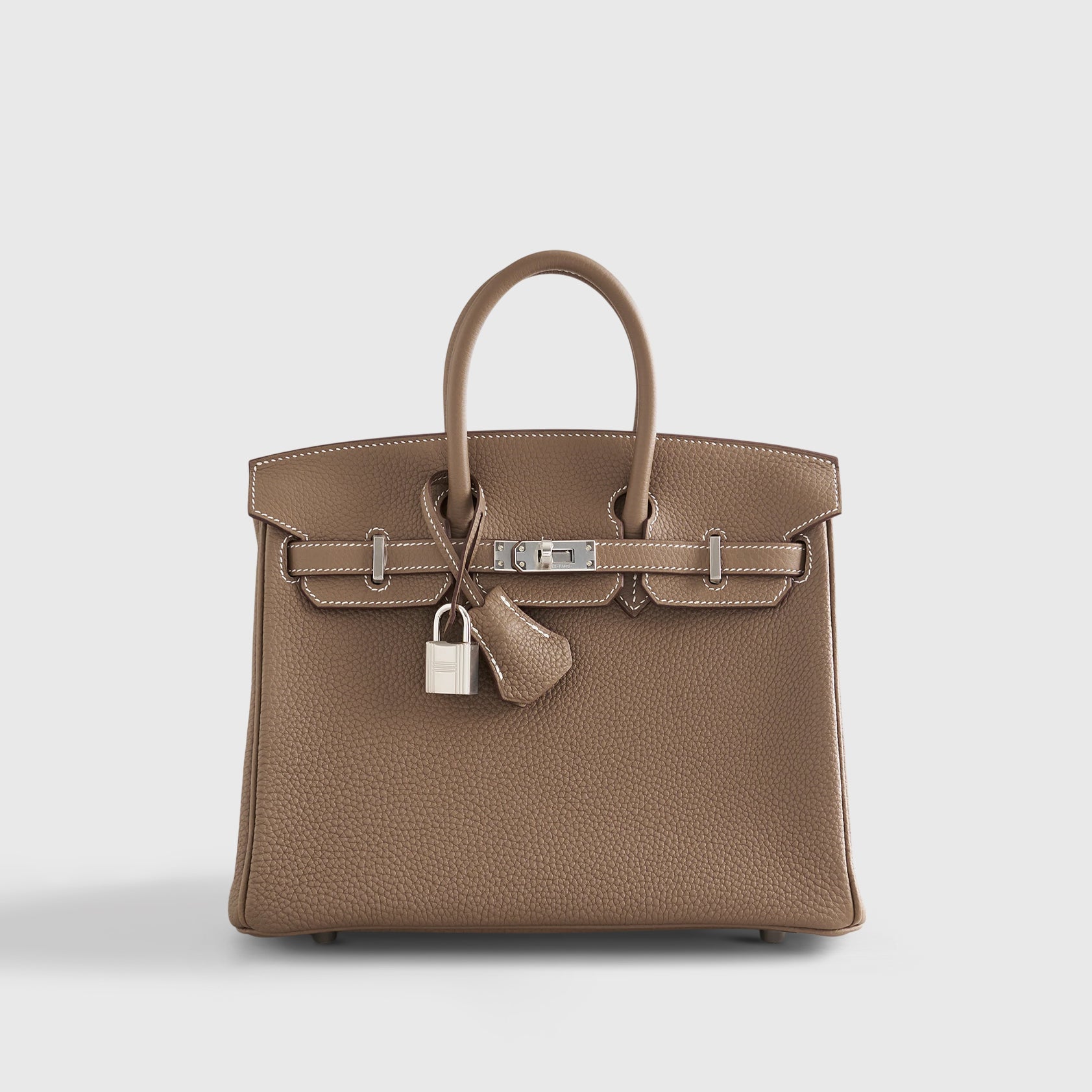 Hermès Birkin 25 Togo Etoupe Palladium Hardware Retourne - eliteUSA