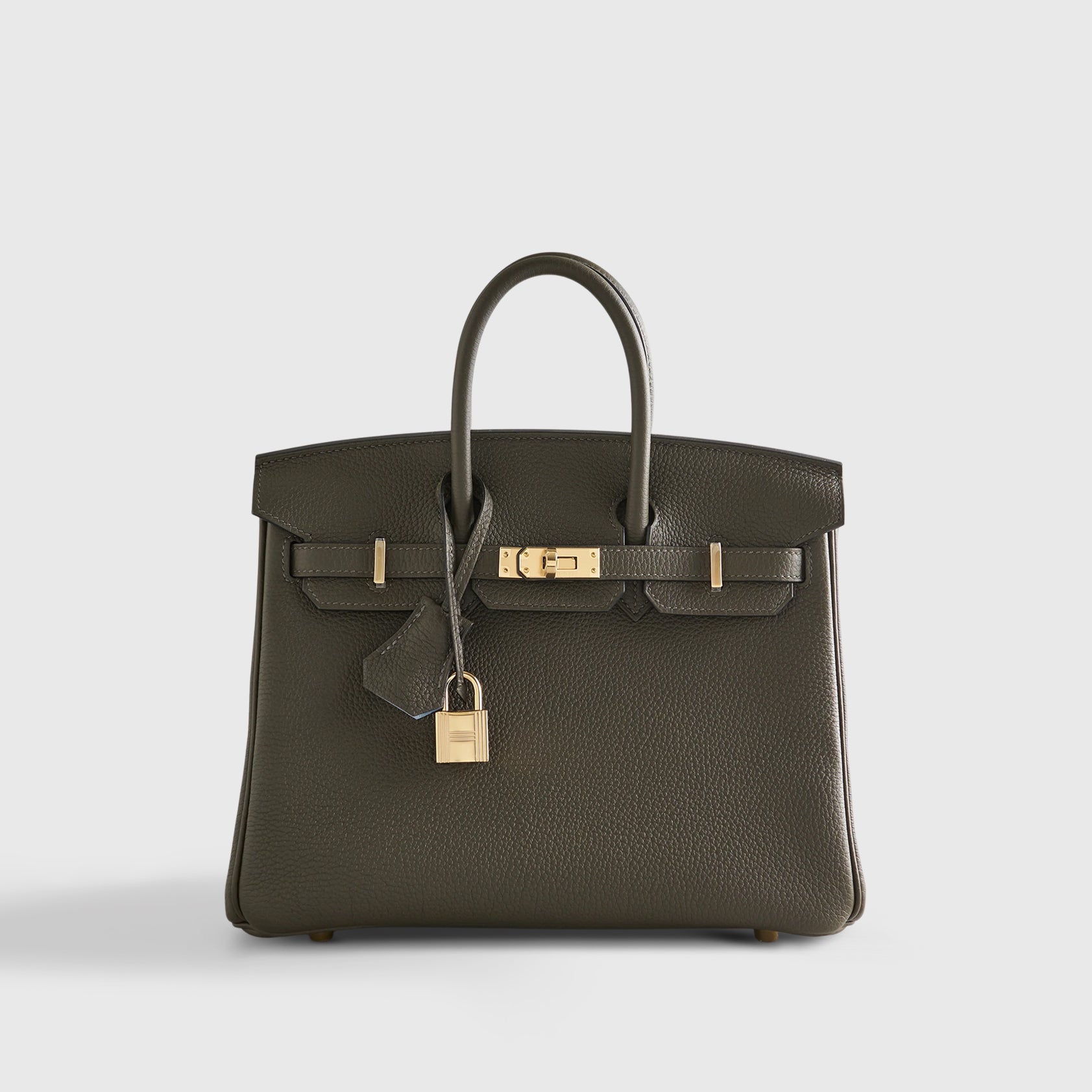 Hermès Birkin 25 Togo Vert Maquis/Blue Lin Permabrass Hardware