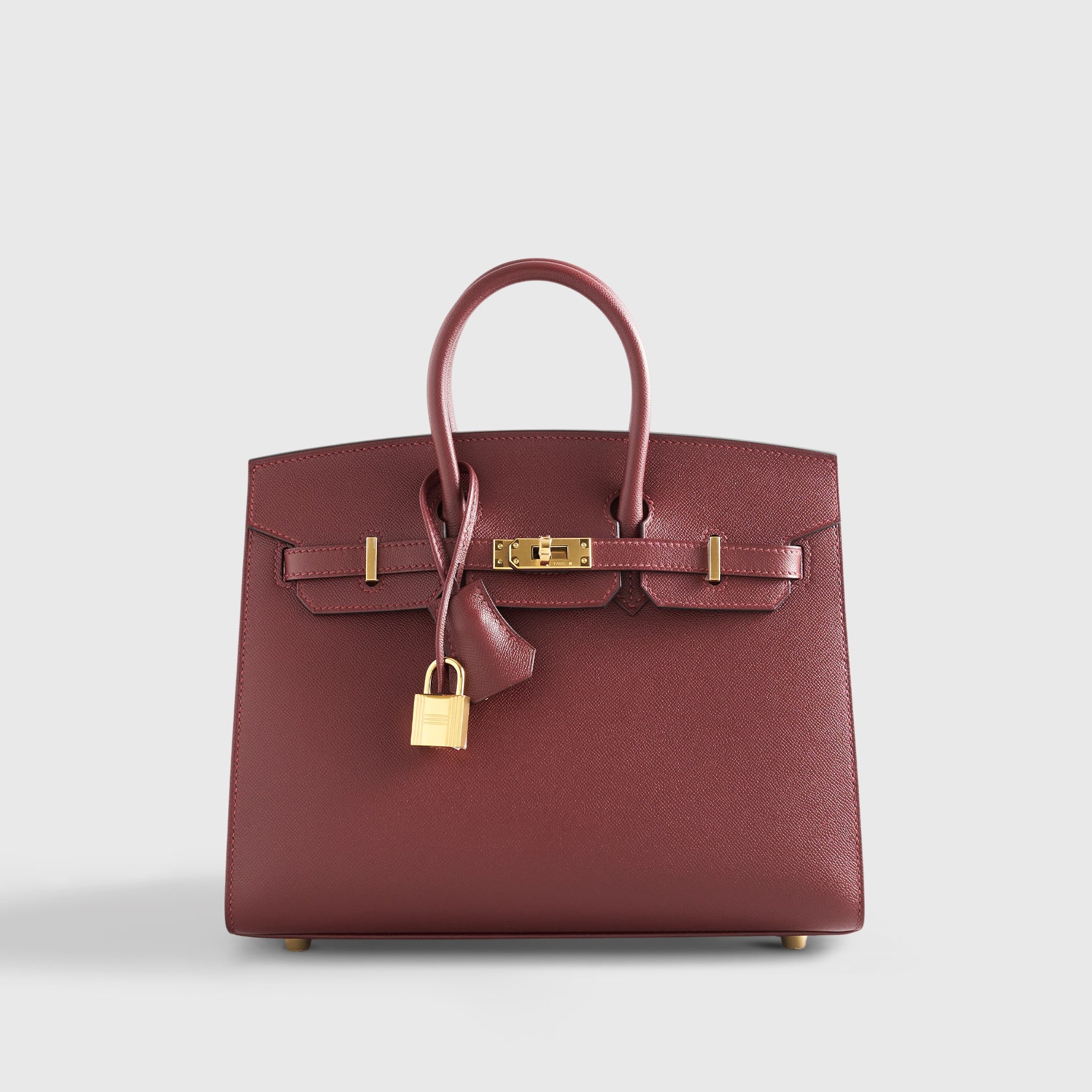 Hermès Birkin 25 Veau Madame Rouge H Gold Hardware - eliteUSA