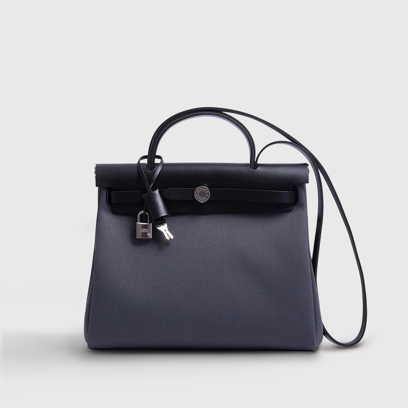 Hermès Herbag Zip 31 Ardoise/Black Palladium Hardware