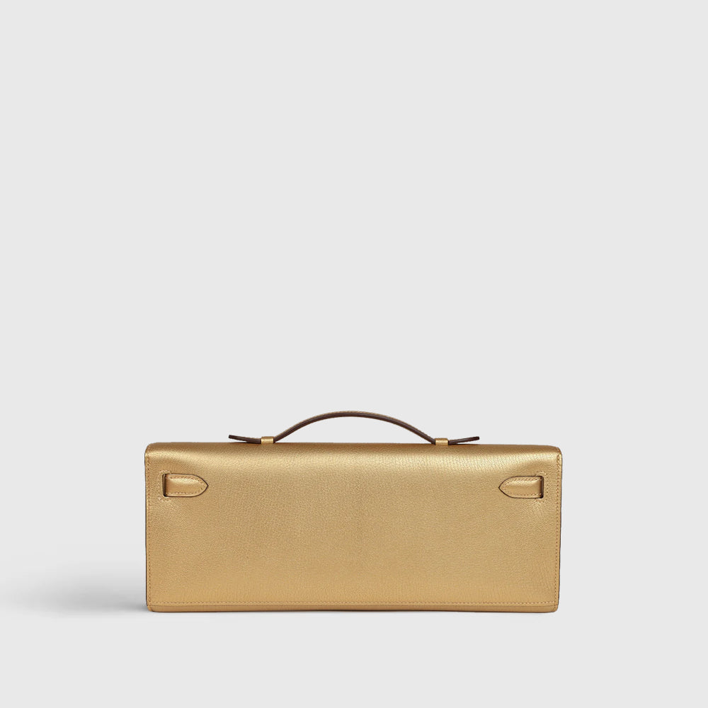 Hermès Kelly Cut Chamkilight Chevre Dore Gold Permabrass Hardware
