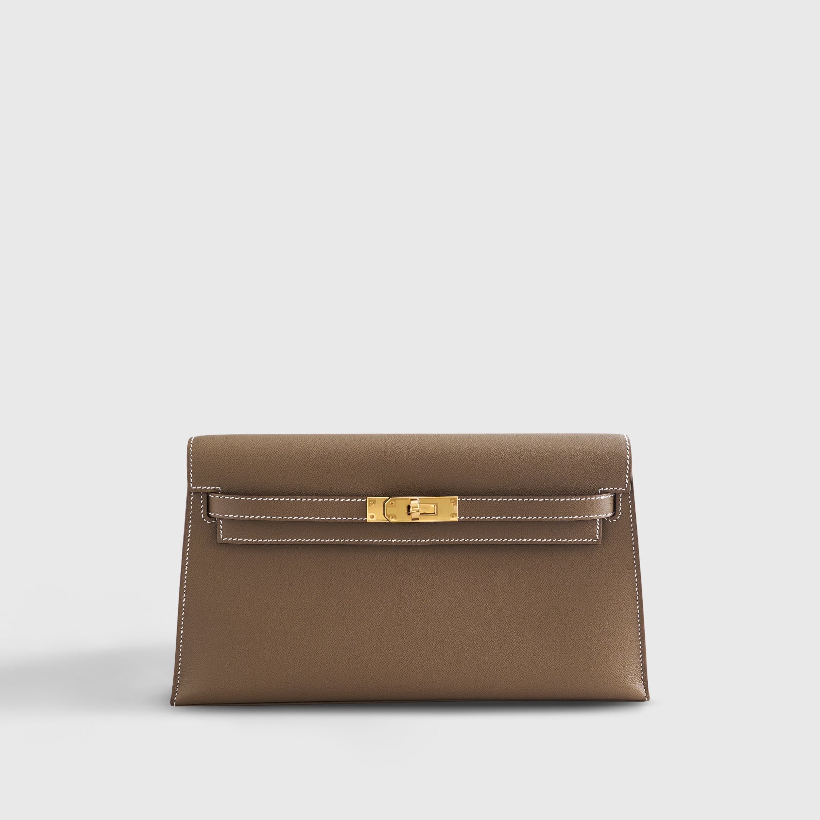 Hermès Kelly Elan 27 Veau Madame Etoupe Gold Hardware - eliteUSA