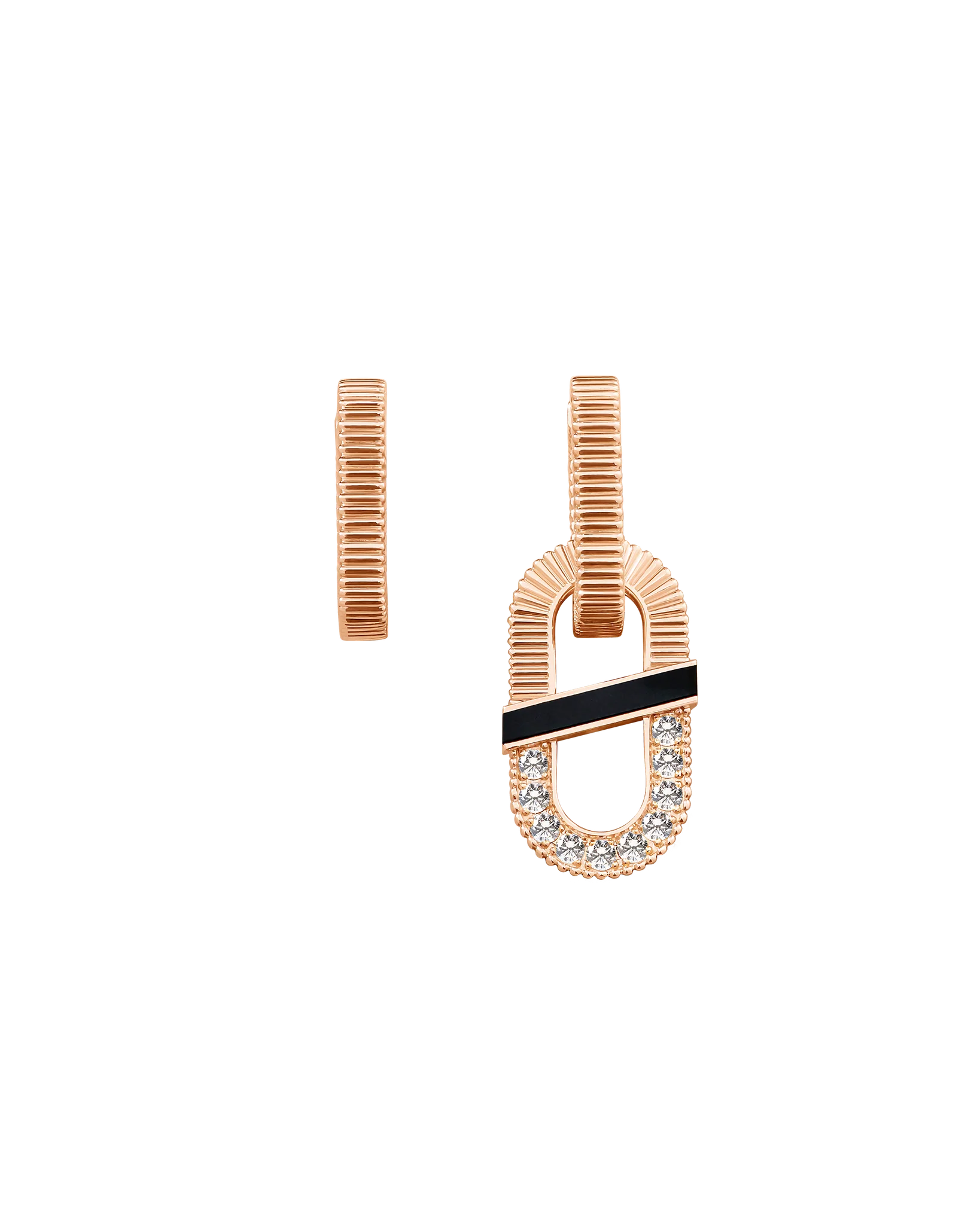 Vitamin Pink Ribbon Hoops - Medium