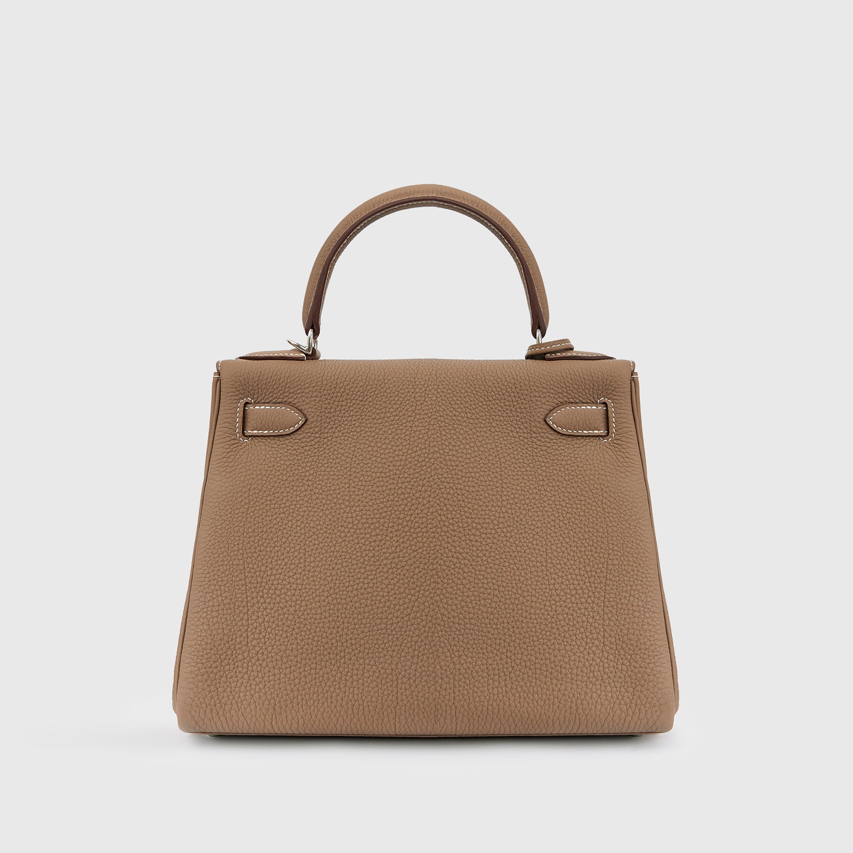 Hermès Kelly 28 Togo Etoupe Palladium Hardware
