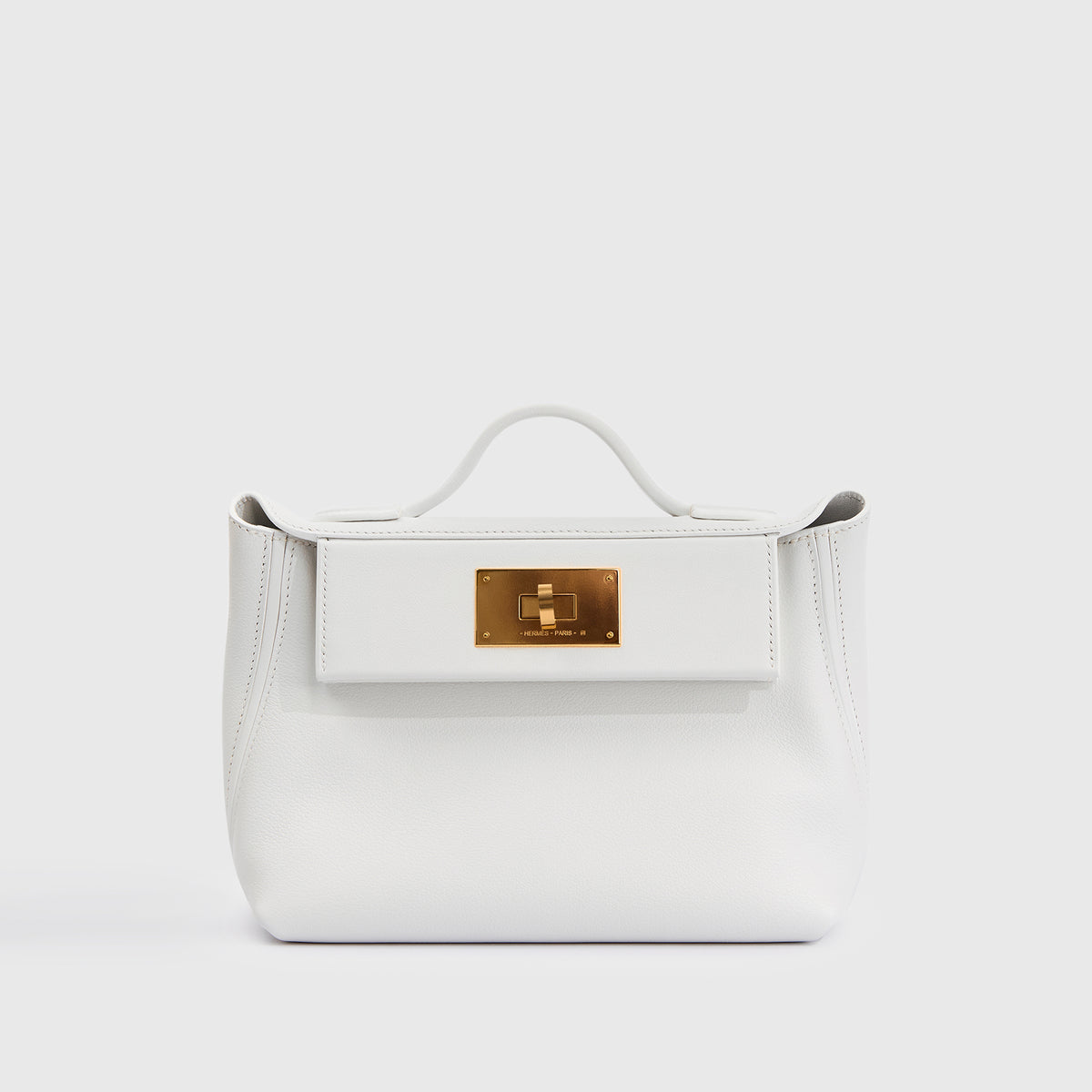Hermès 24/24 Mini Swift New White/New White Gold Hardware