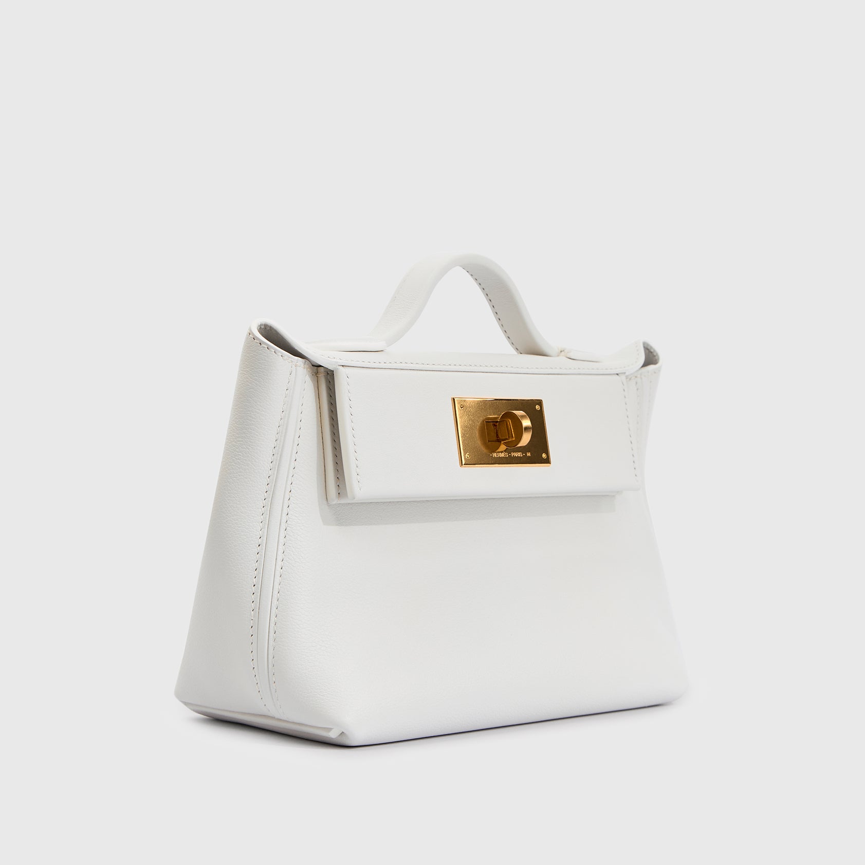 Hermès 24/24 Mini Swift New White/New White Gold Hardware