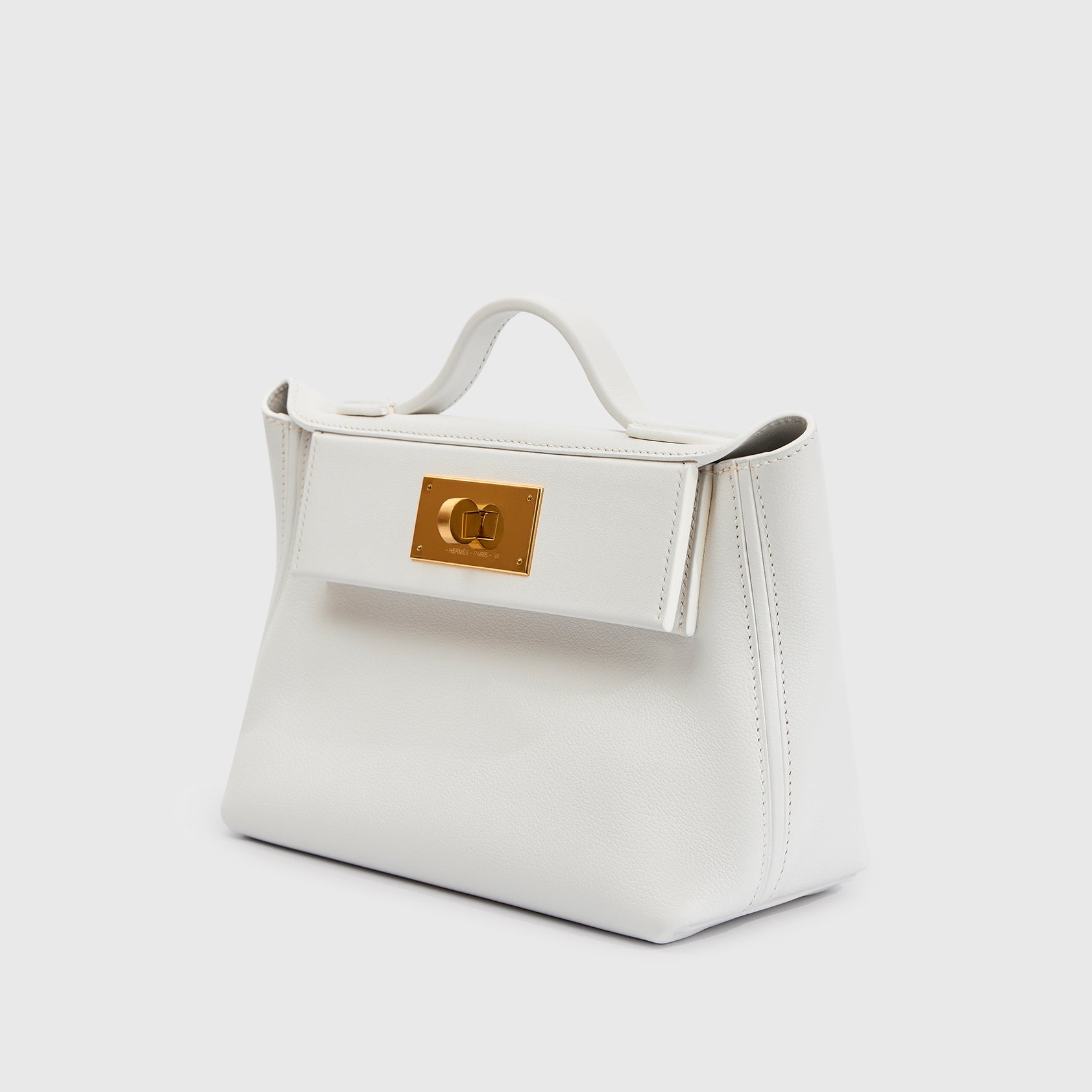 Hermès 24/24 Mini Swift New White/New White Gold Hardware
