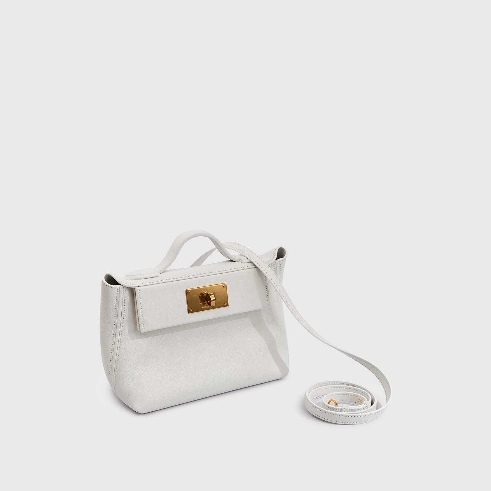 Hermès 24/24 Mini Swift New White/New White Gold Hardware