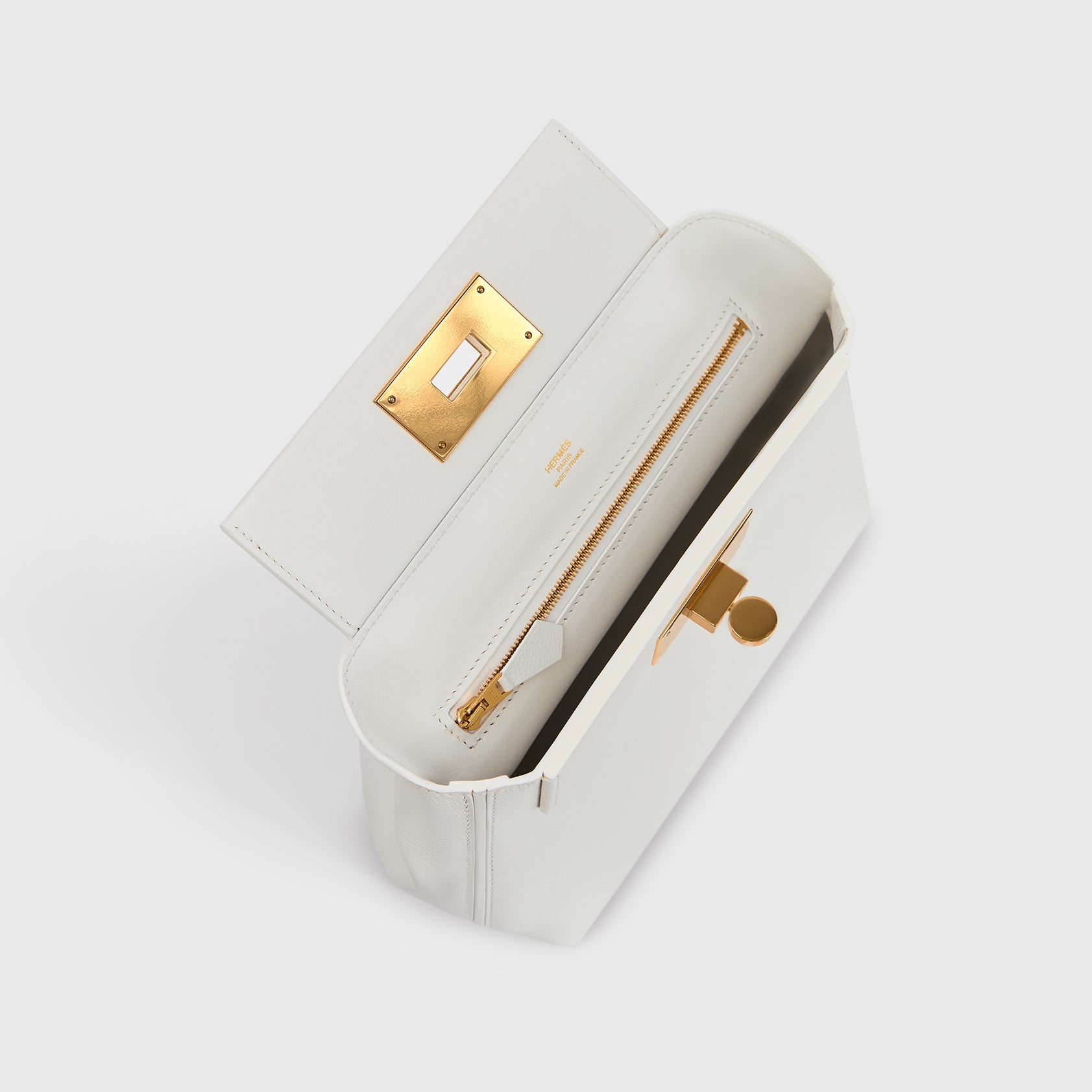 Hermès 24/24 Mini Swift New White/New White Gold Hardware