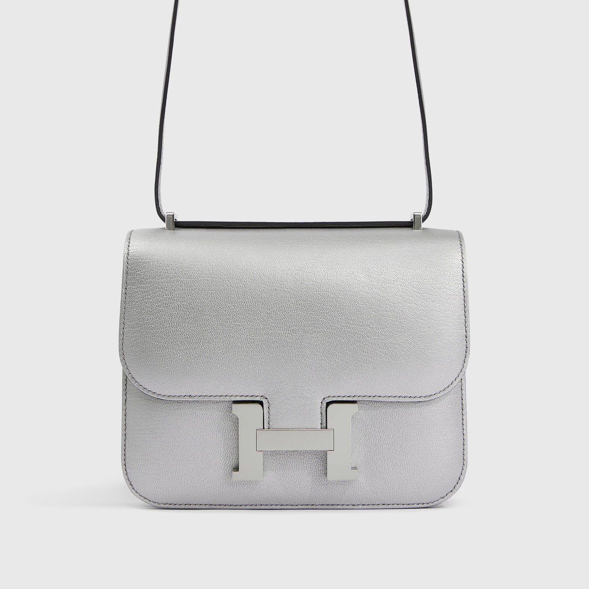 Hermès Constance 18 Chamkilight Chevre Gris Argente Palladium Hardware