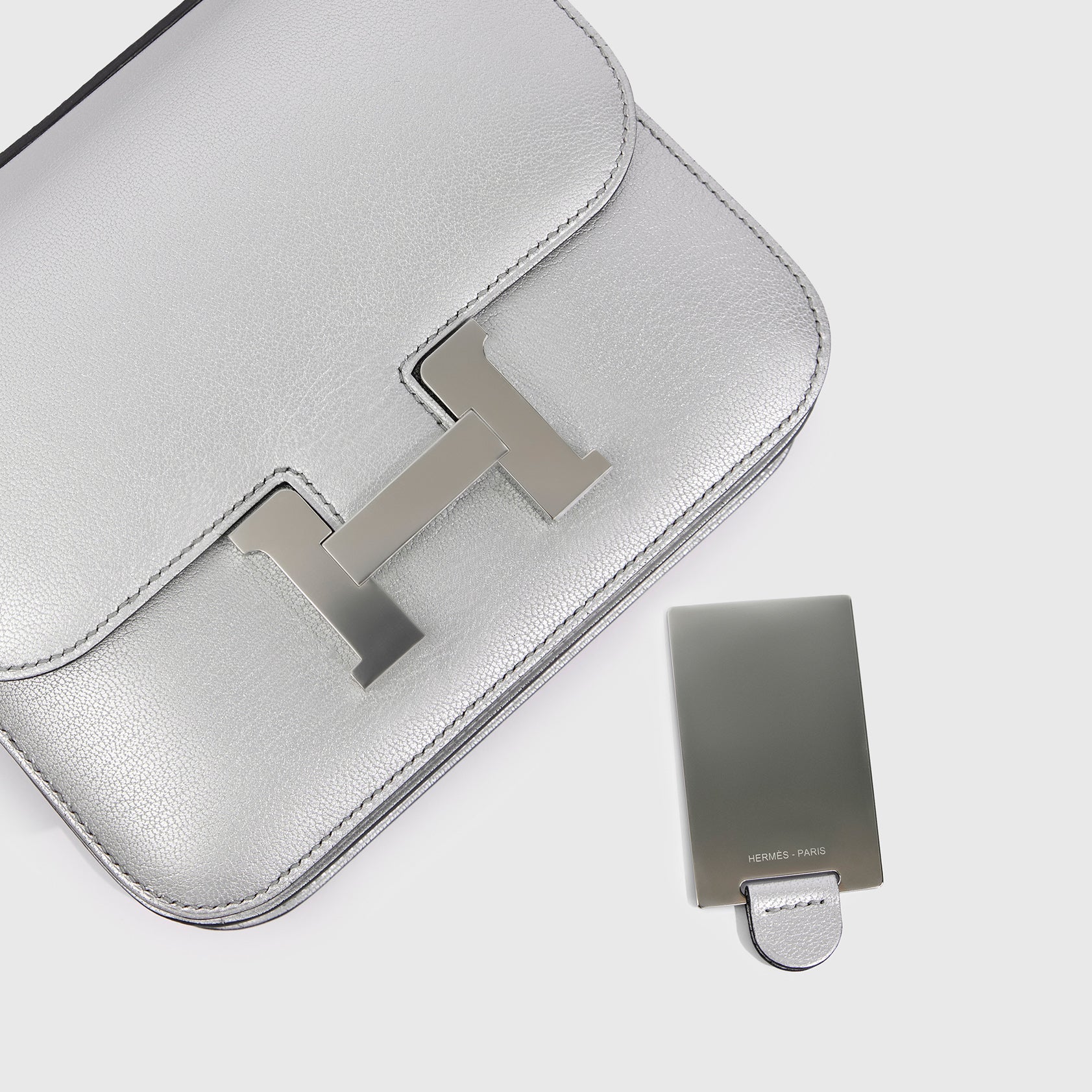 Hermès Constance 18 Chamkilight Chevre Gris Argente Palladium Hardware