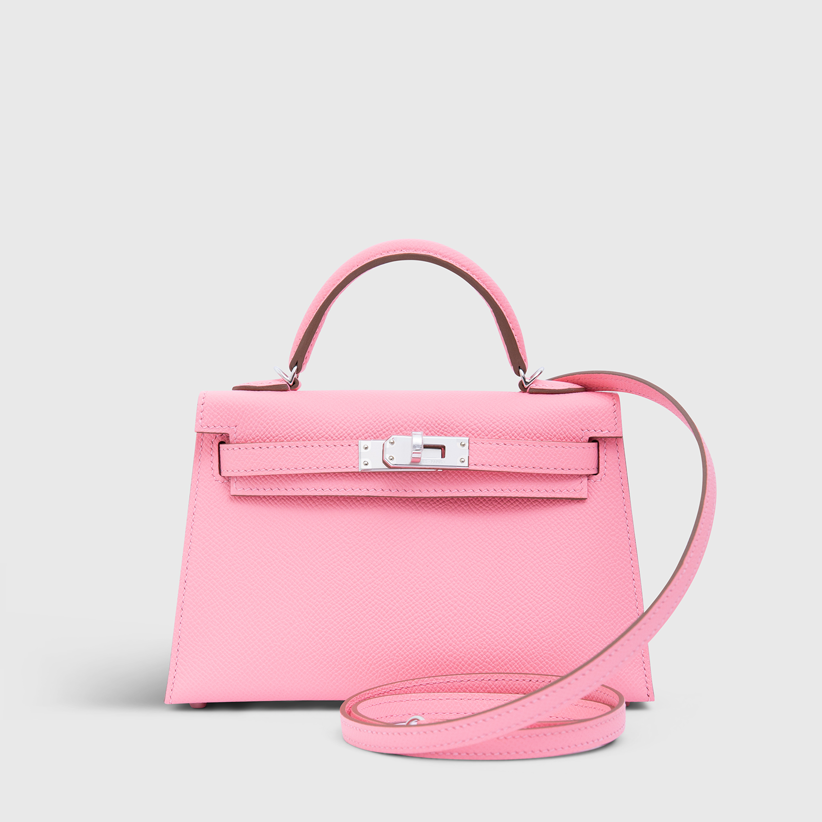 Hermès Kelly Mini Epsom Rose Confetti Palladium Hardware