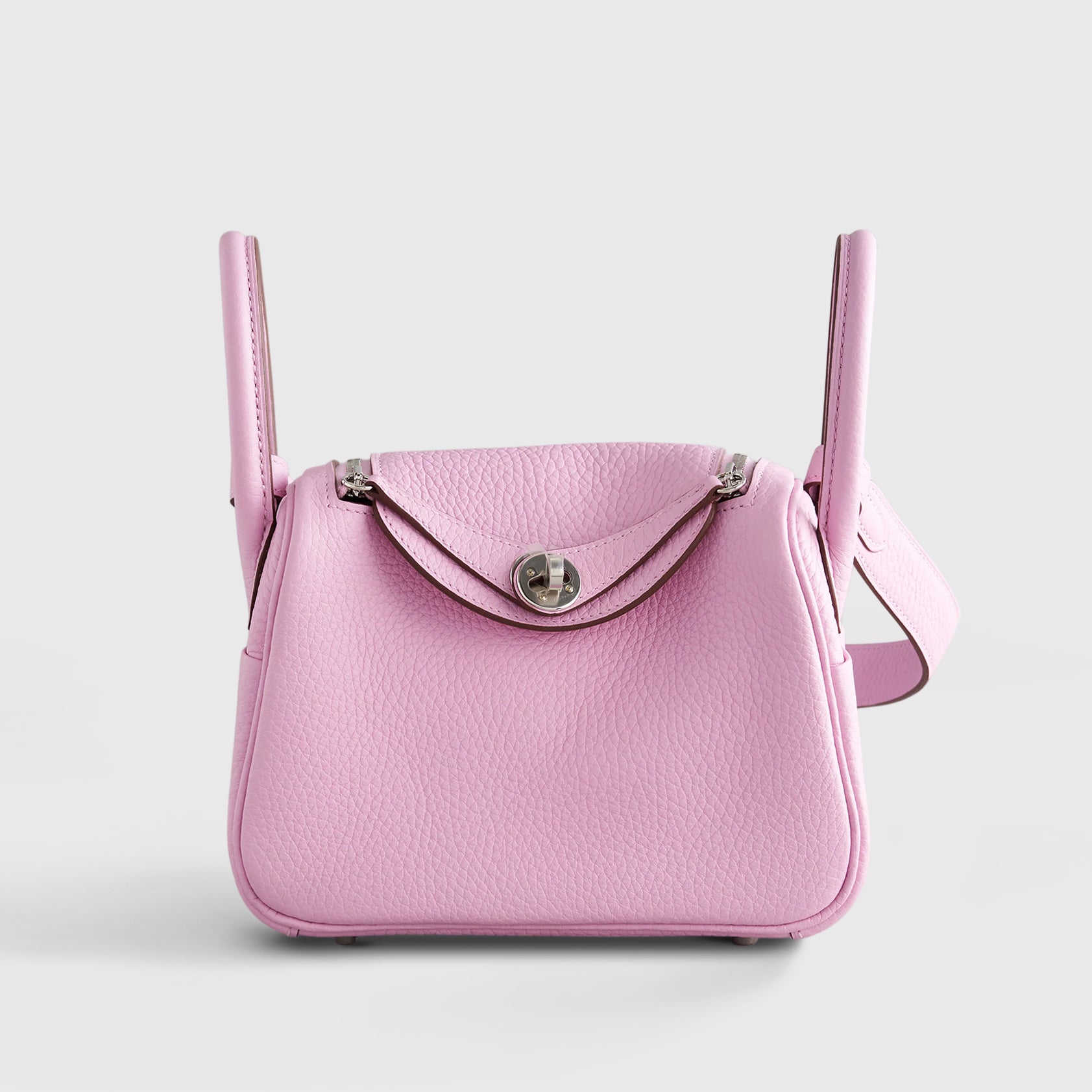 Hermès Lindy 20 Clemence Mauve Sylvester Palladium Hardware