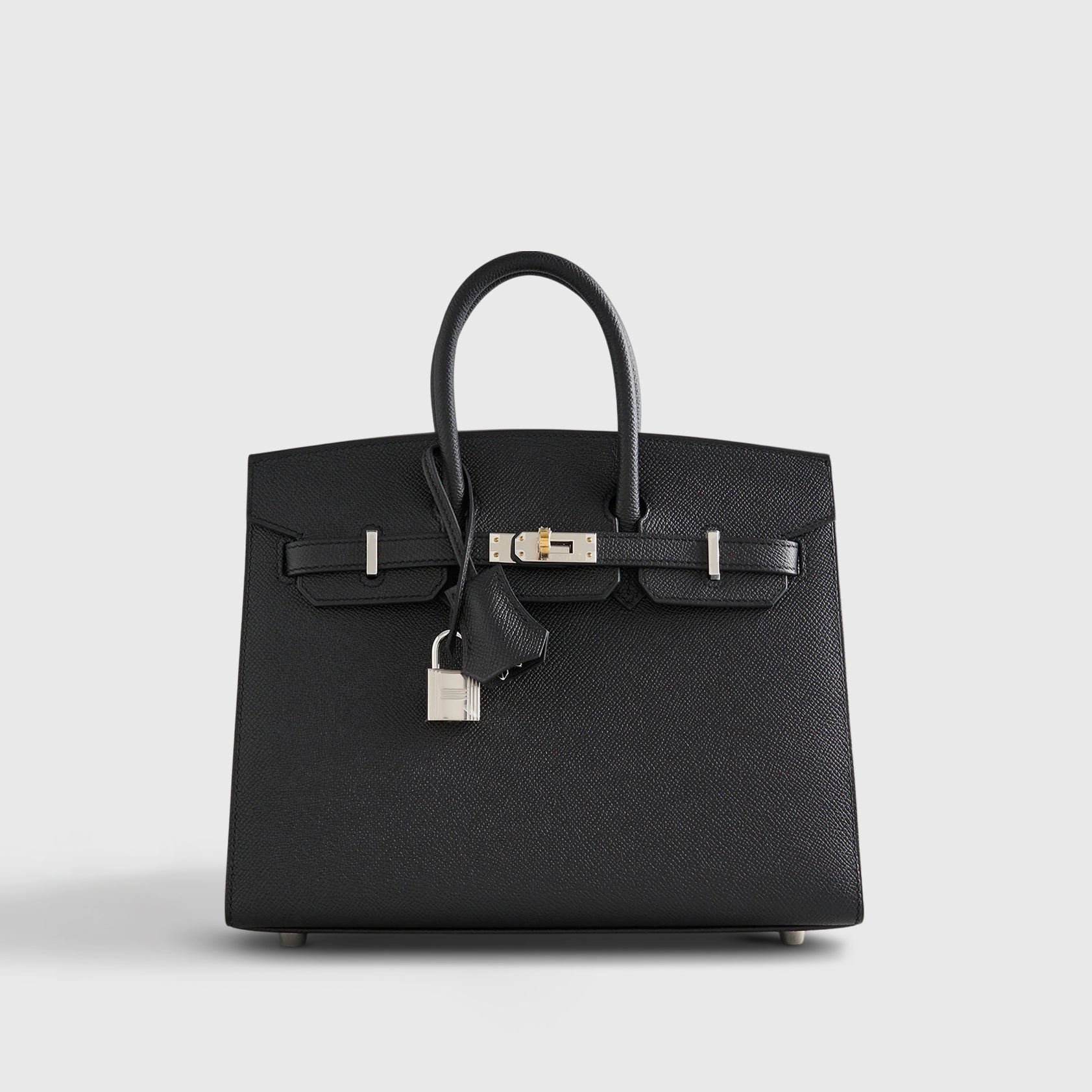 Hermès Birkin 25 Epsom Black Electrum Sellier