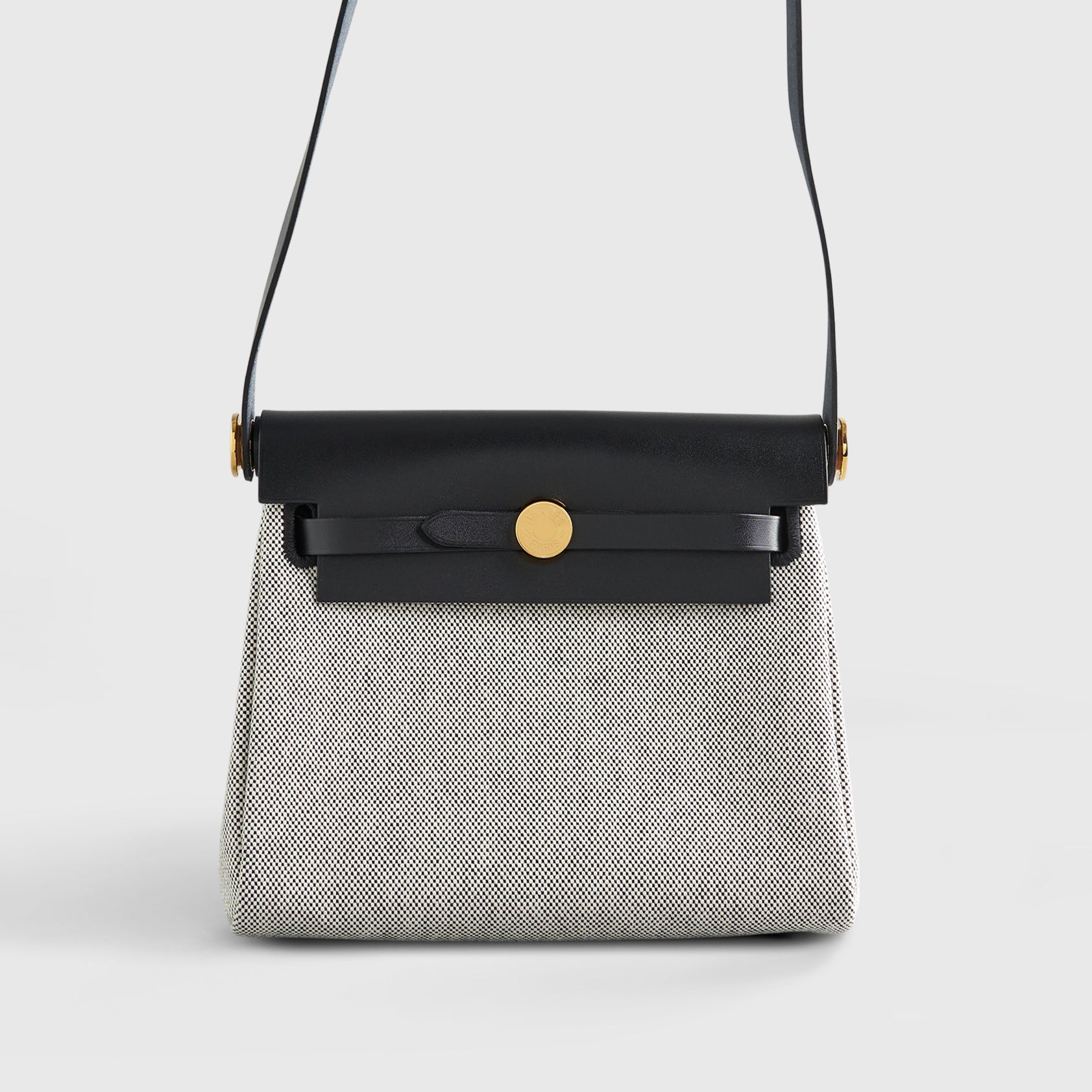 Hermès Herbag Mini Ecru/Black/Black Gold Hardware