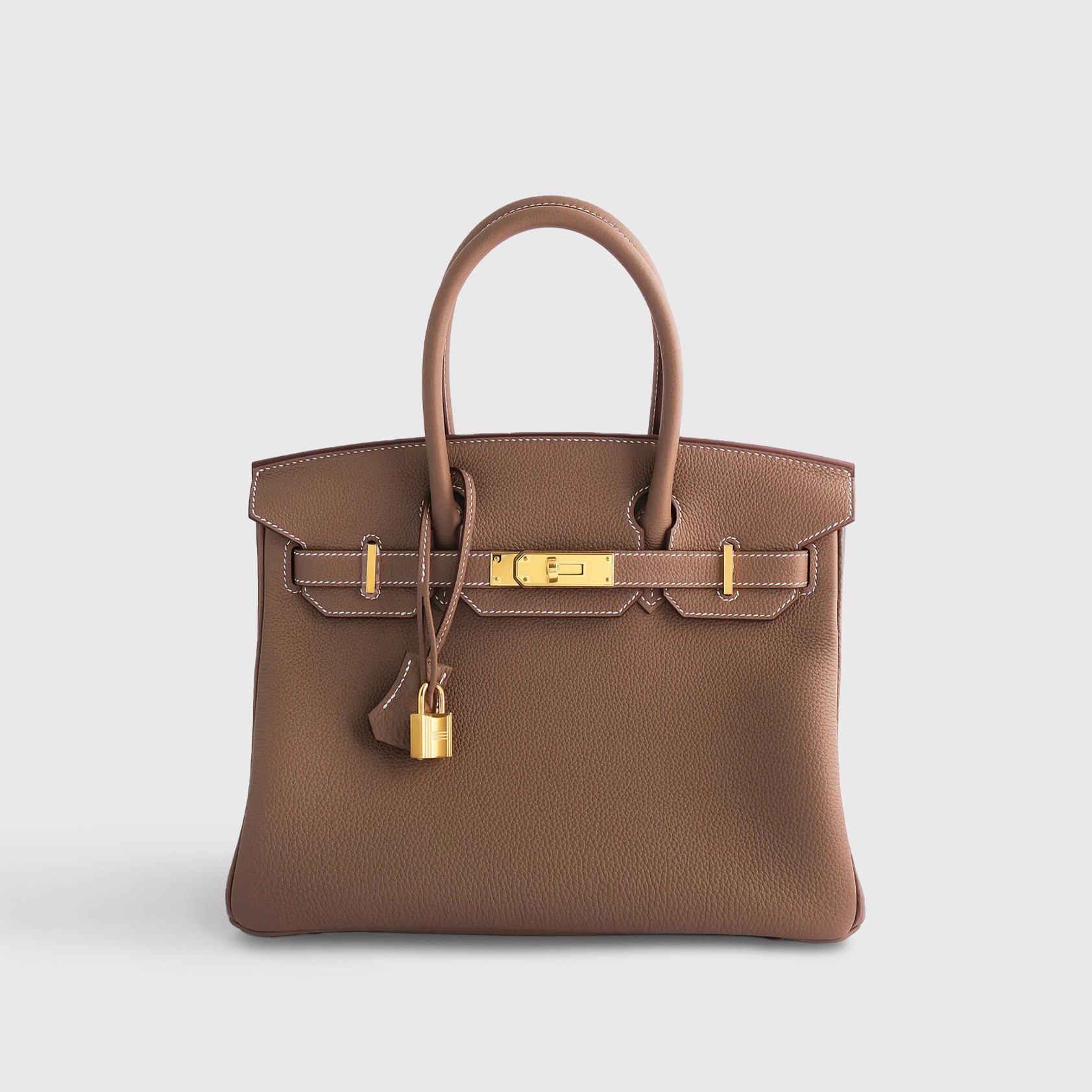 Hermès Birkin 30 Togo Etoupe Retourne Gold Hardware - eliteUSA