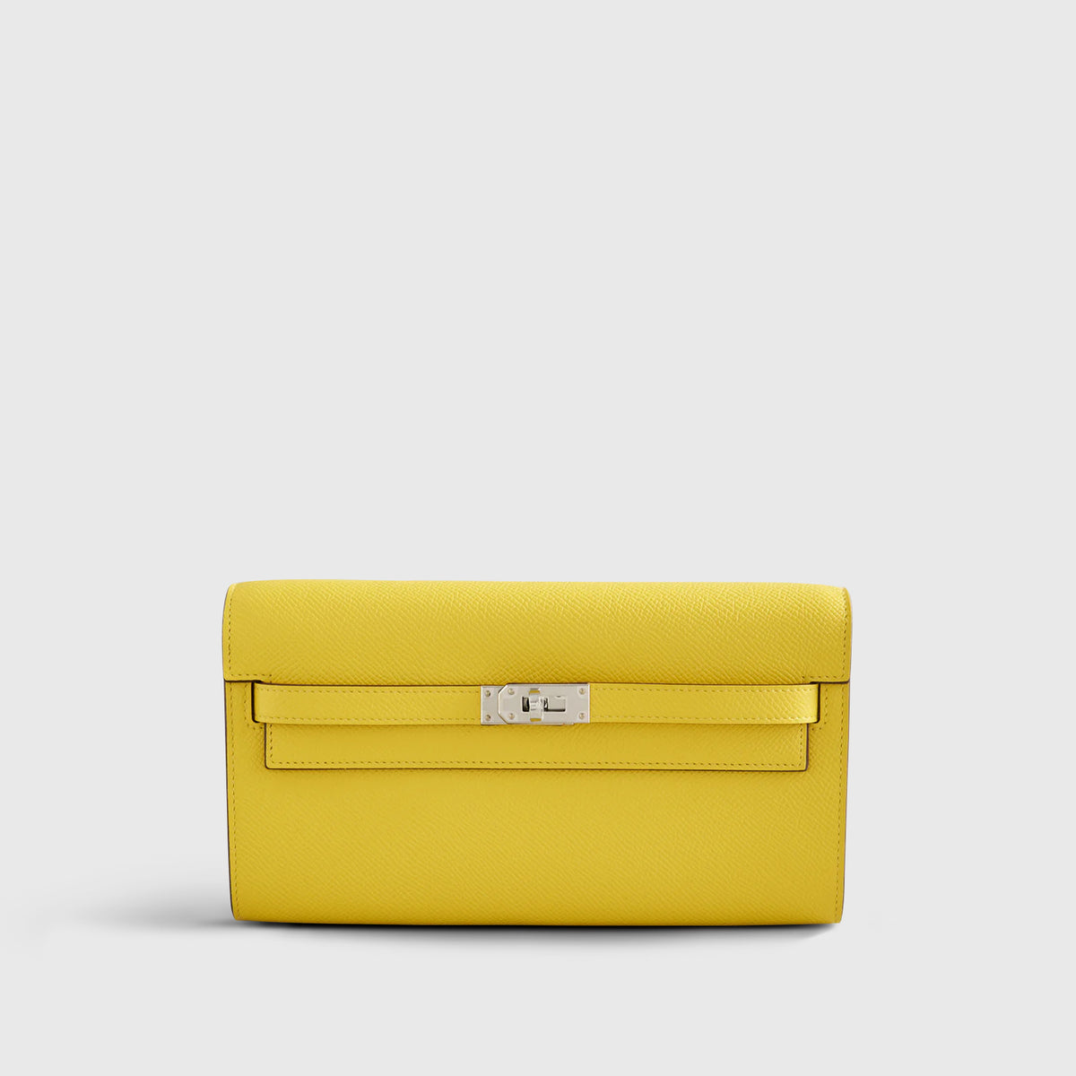Hermès Kelly To Go Epsom Jaune de Naples Wallet Palladium Hardware