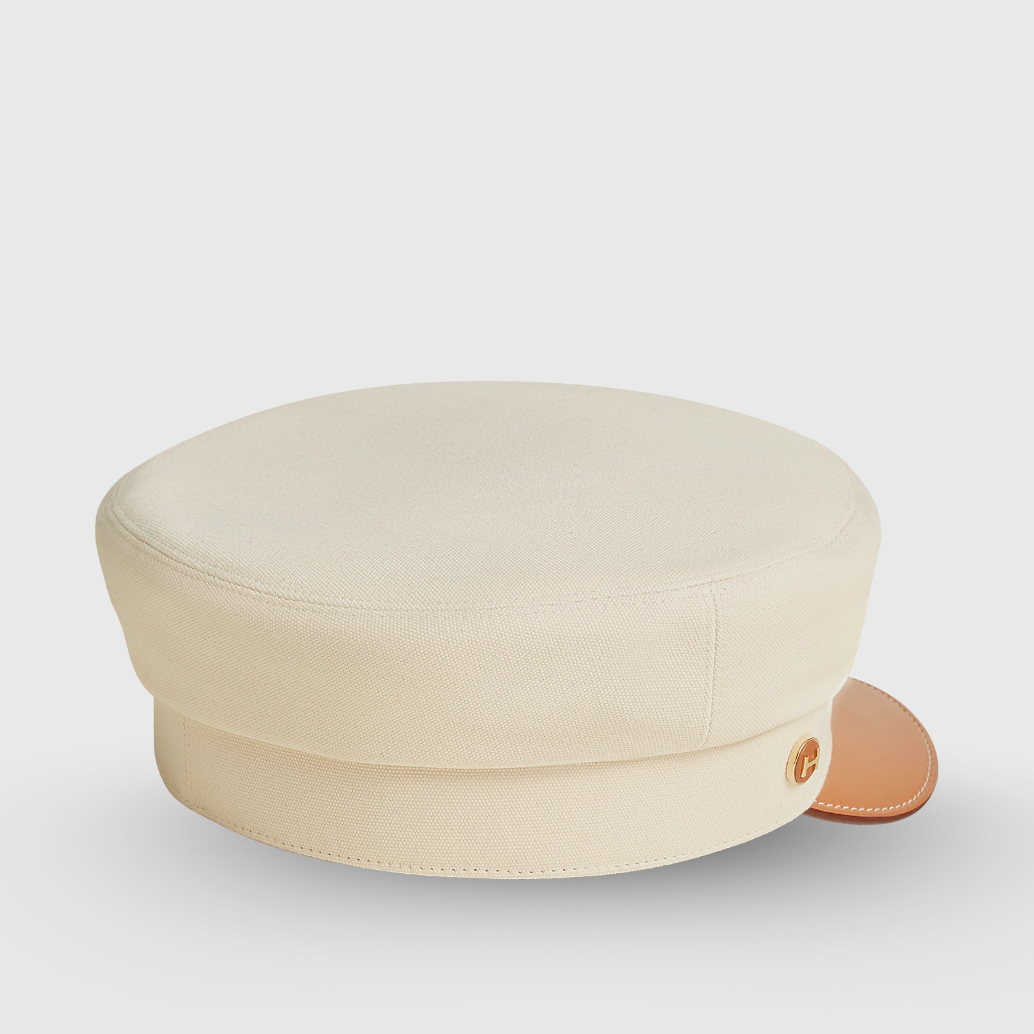 Hermès Giulietta 57 Code Cap Cotton Crème / Gold