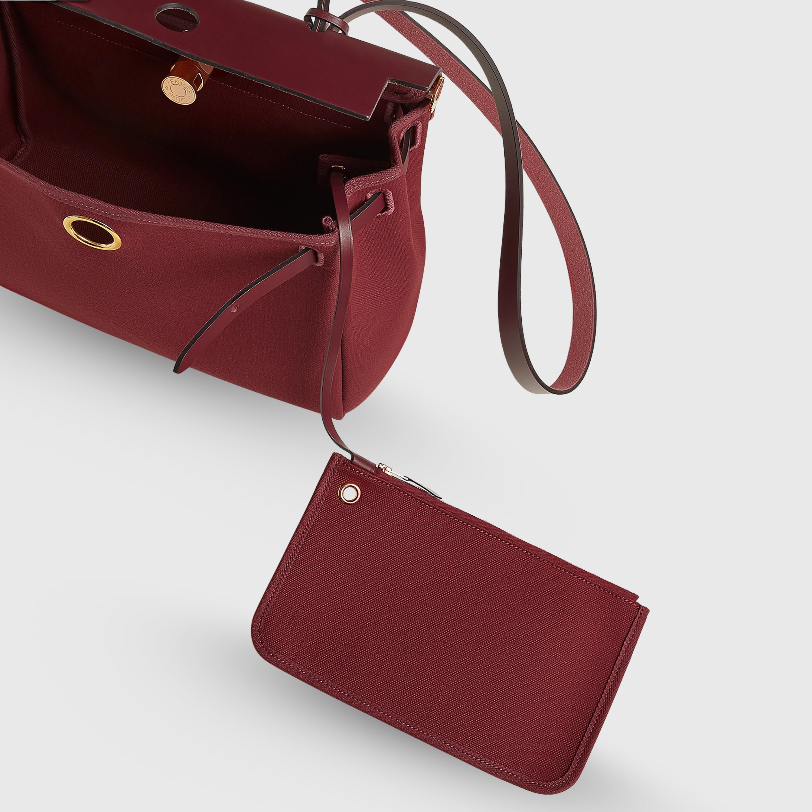 Hermès Herbag Zip 31 Rouge H/Rouge H Gold Hardware