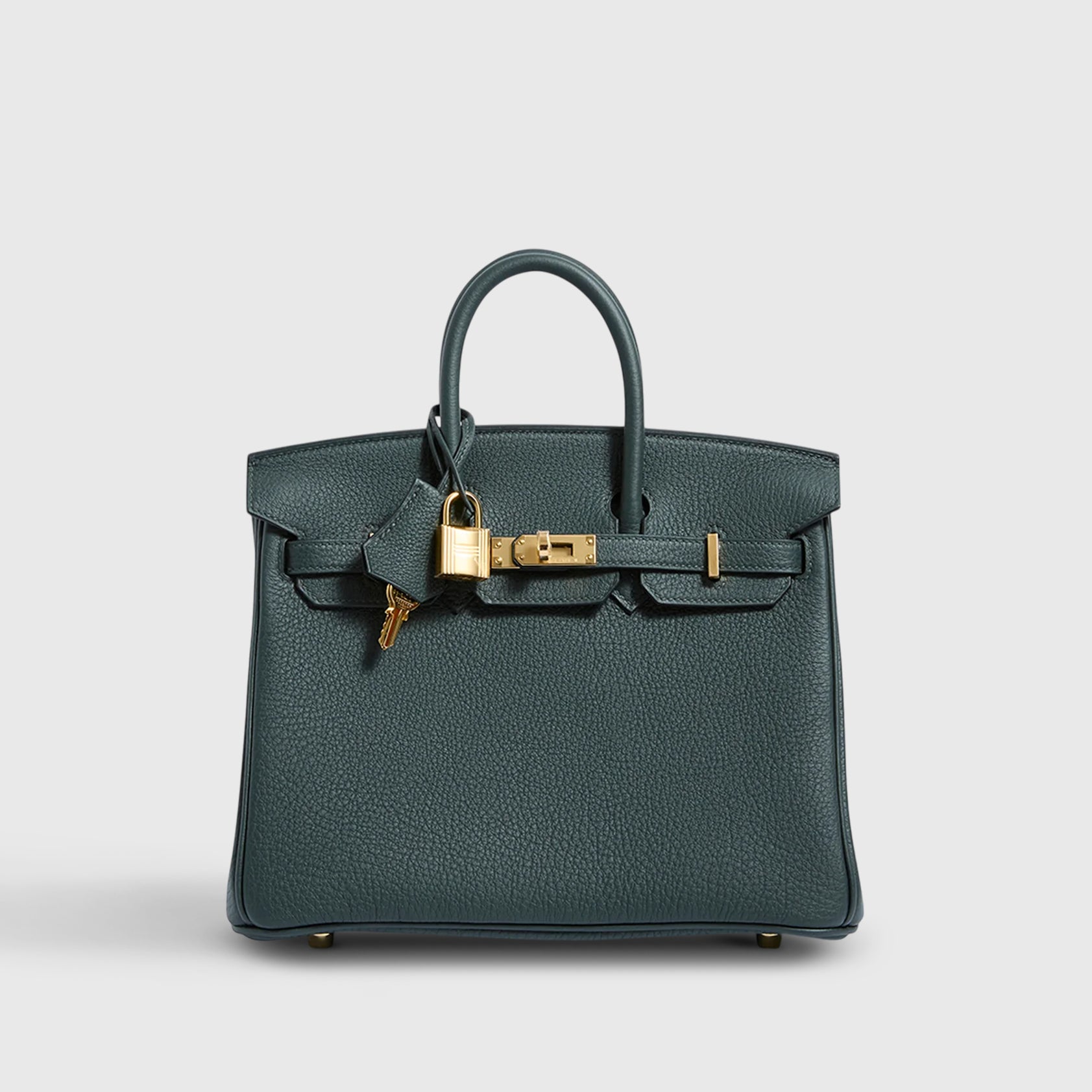 Hermès Birkin 25 Togo Vert Fonce Gold Hardware