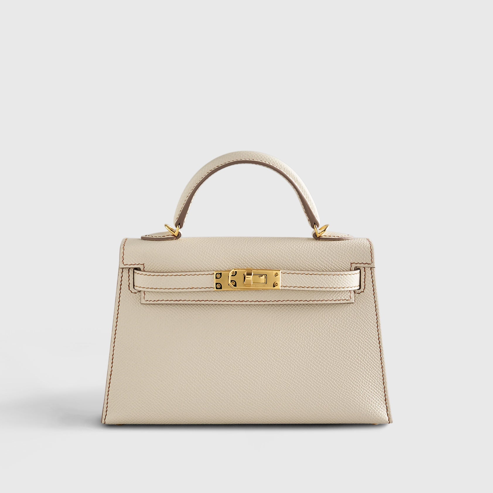 Hermès Kelly Mini Epsom Craie/Gold Gold Hardware HSS