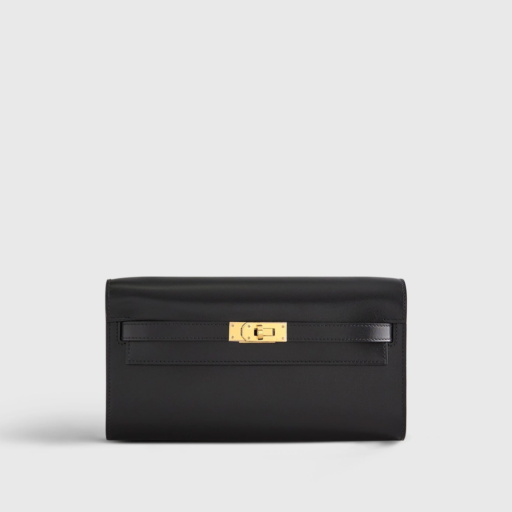Hermès Kelly To Go Rock Wallet Black Gold Hardware