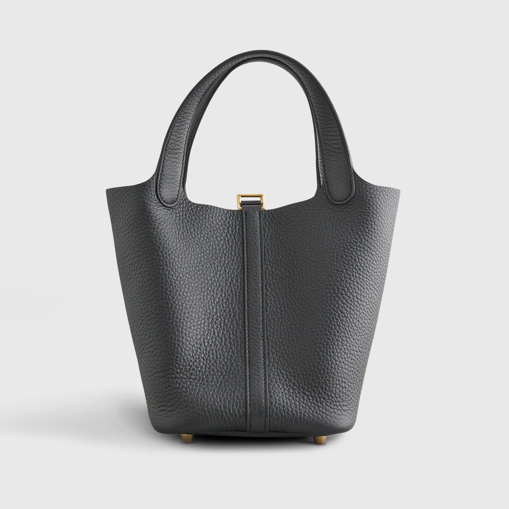 Hermès Picotin 18 Clemence Black Gold Hardware - eliteUSA
