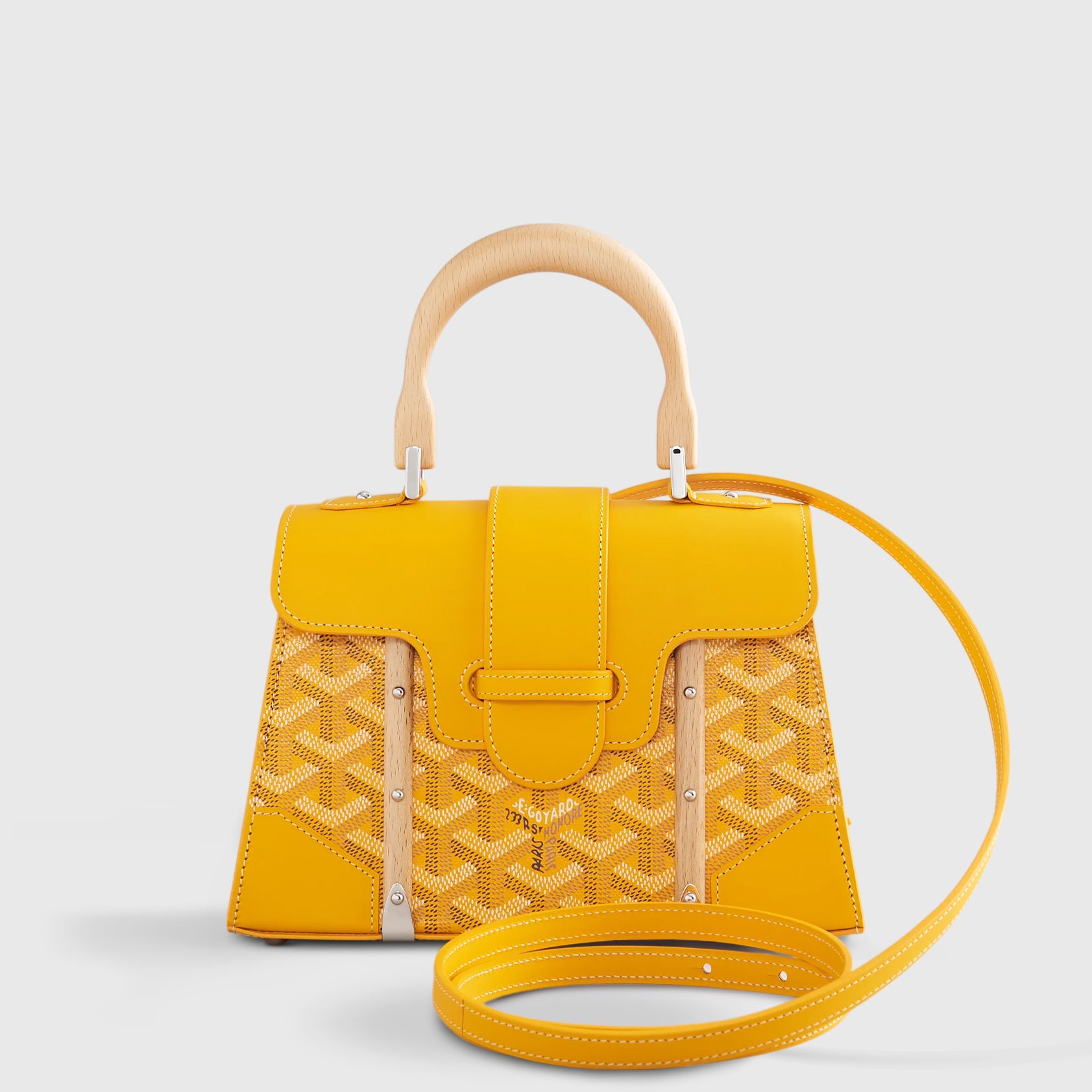 Goyard Saigon Structured Mini Yellow Palladium Hardware - eliteUSA