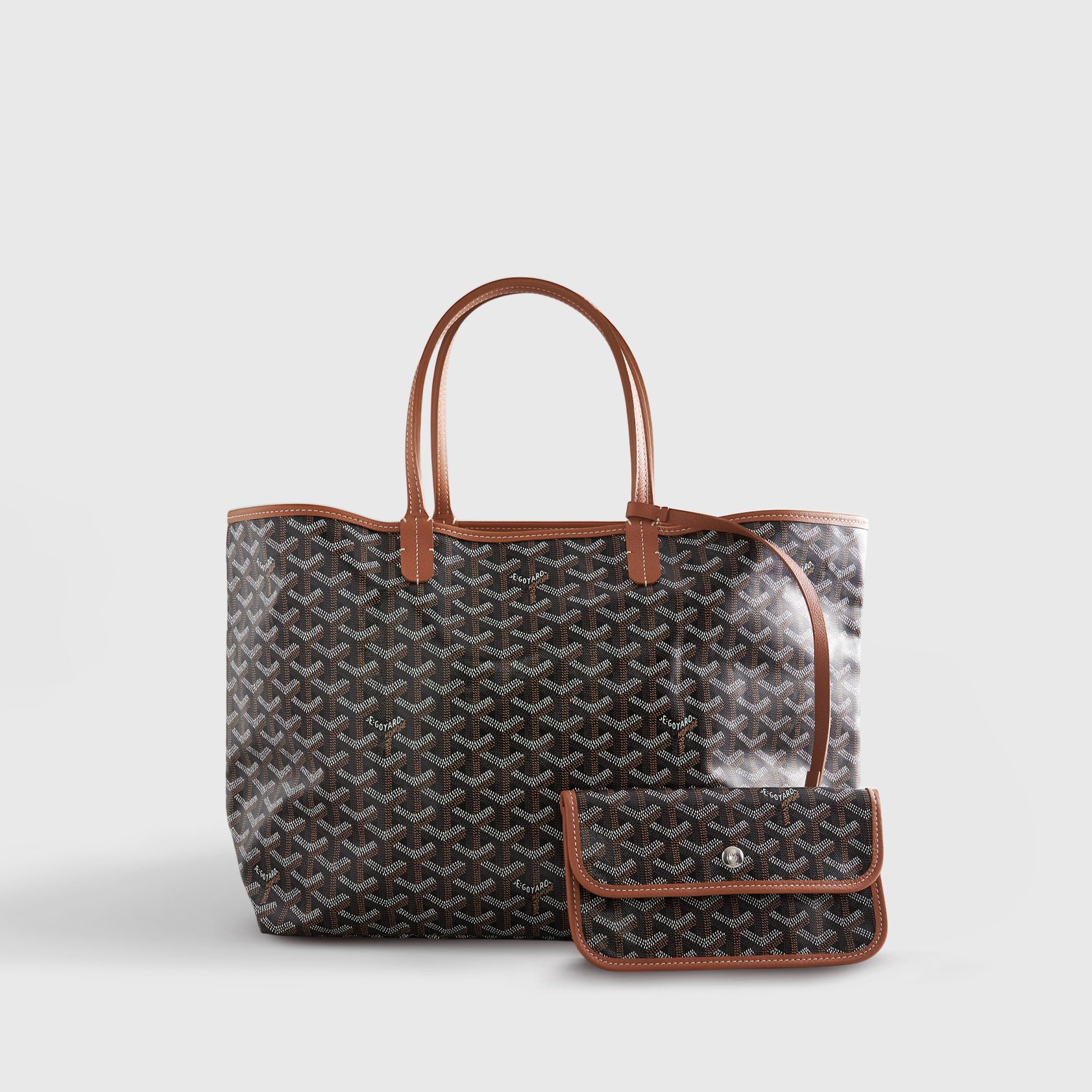 Goyard St. Louis Tote PM Black/Tan - eliteUSA