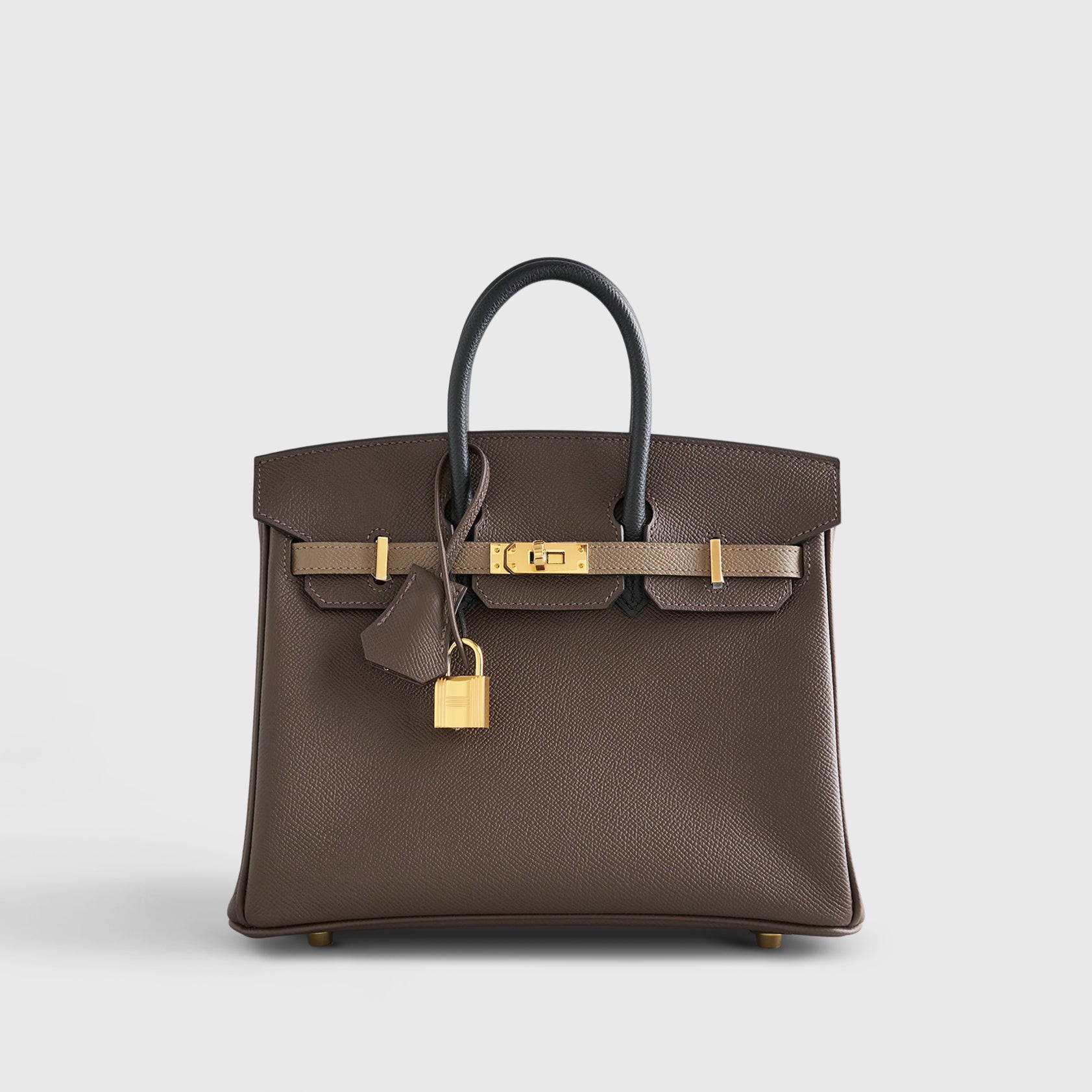 Hermès Birkin 25 Epsom Ecorce/Etoupe/Black Gold Hardware