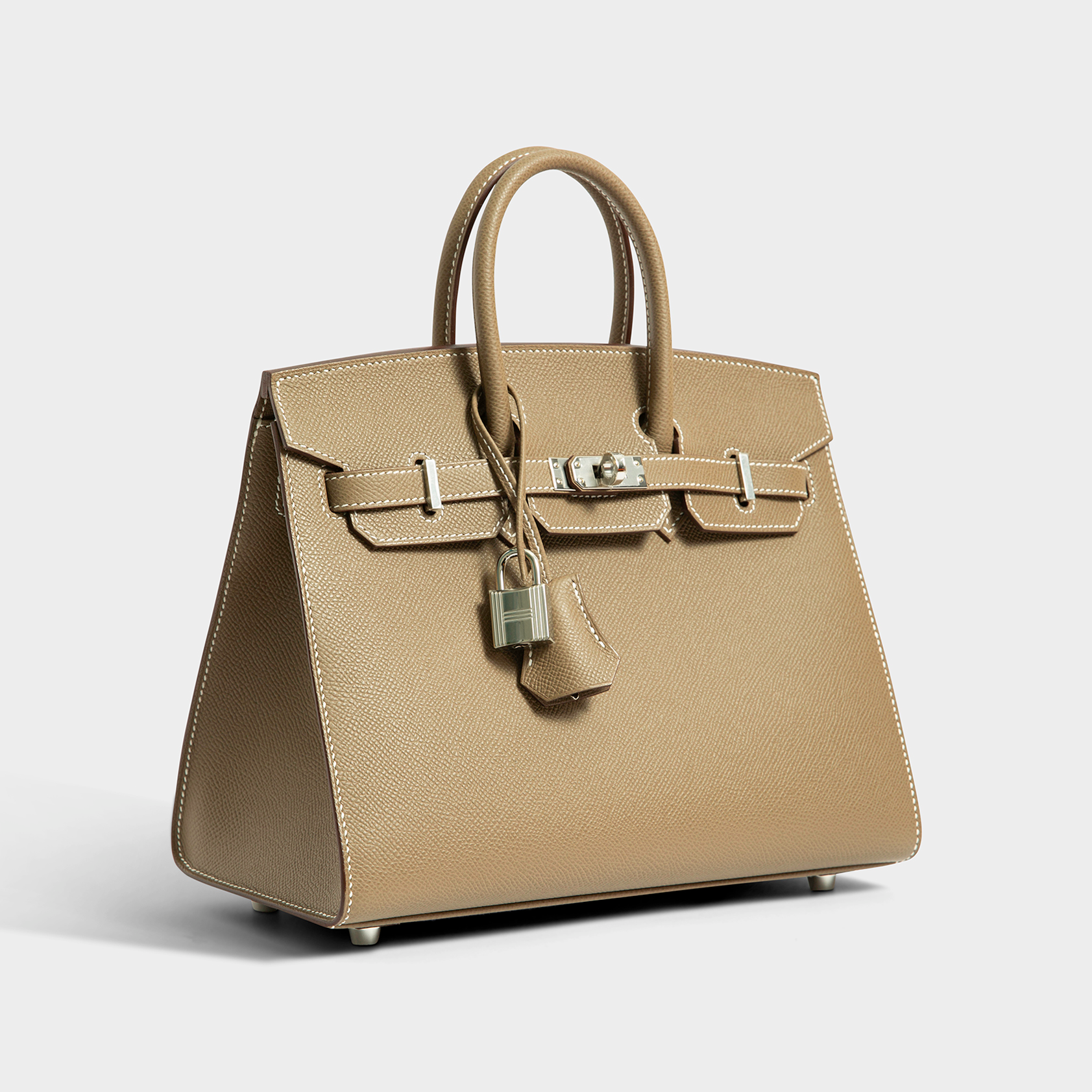 Hermès Birkin 25 Epsom Etoupe Sellier Palladium Hardware