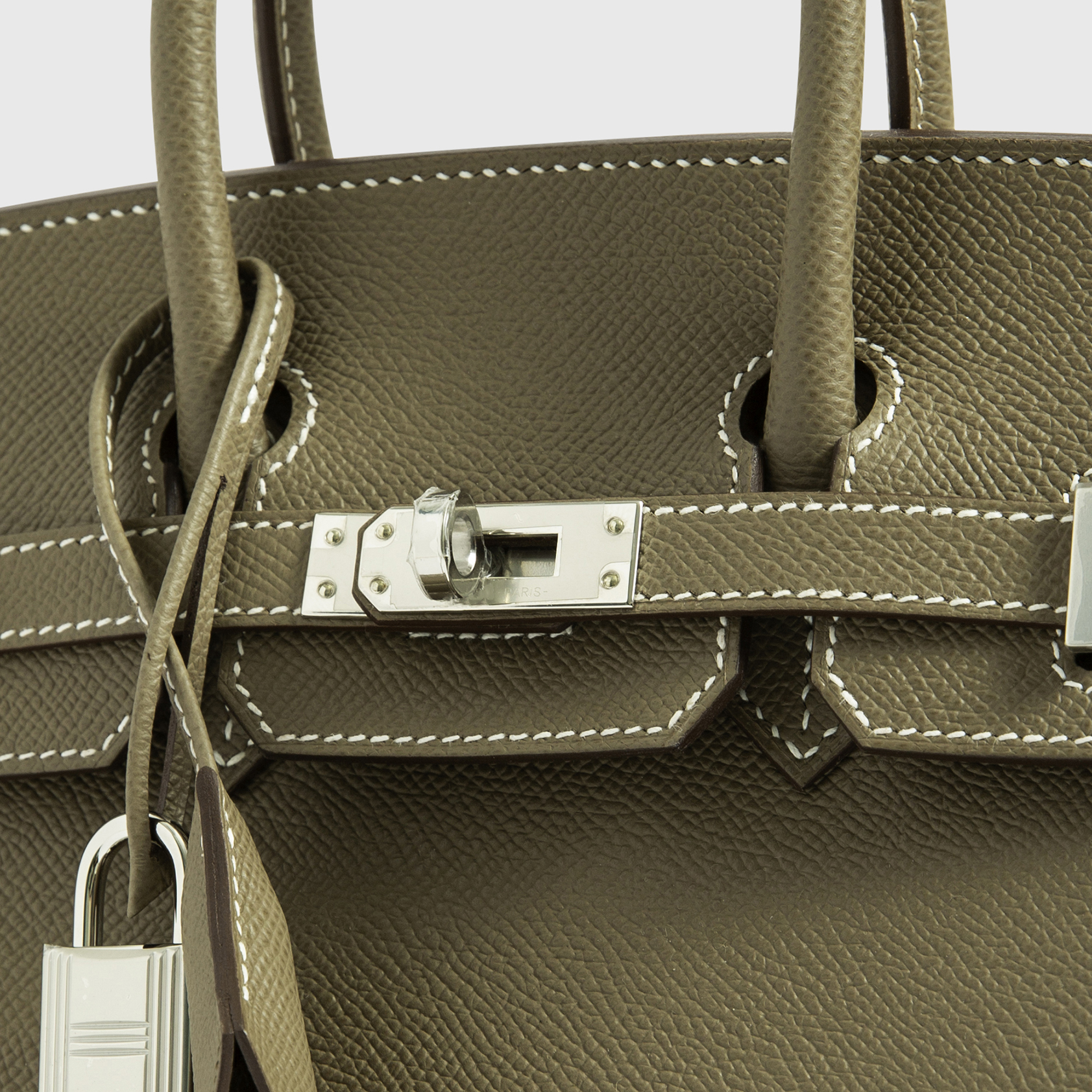 Hermès Birkin 25 Epsom Etoupe Sellier Palladium Hardware