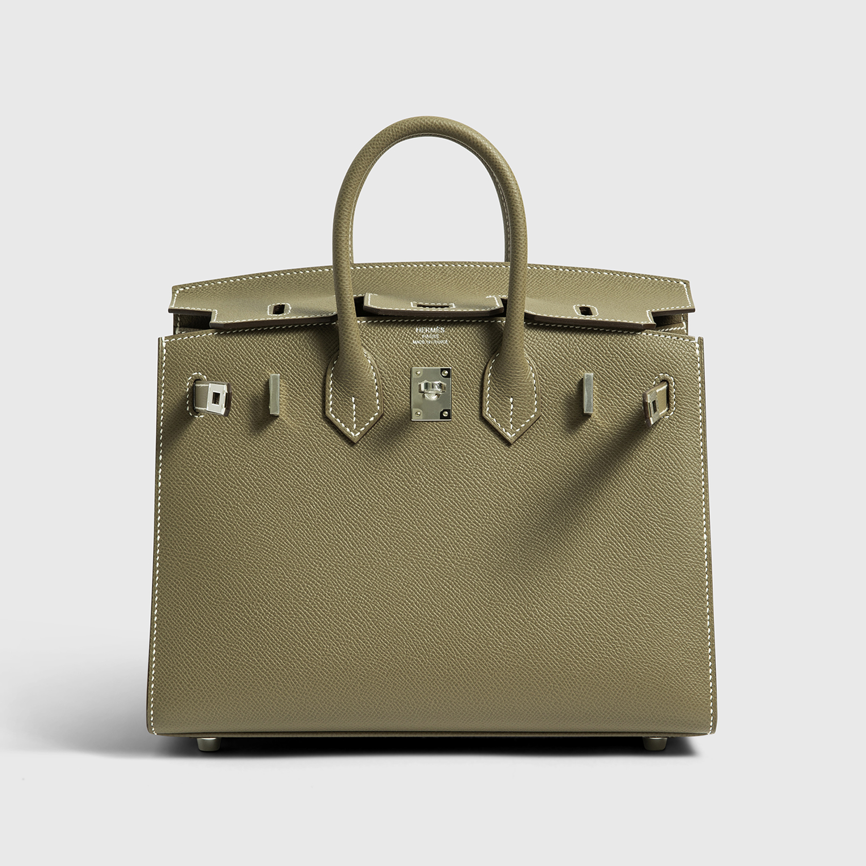 Hermès Birkin 25 Epsom Etoupe Sellier Palladium Hardware