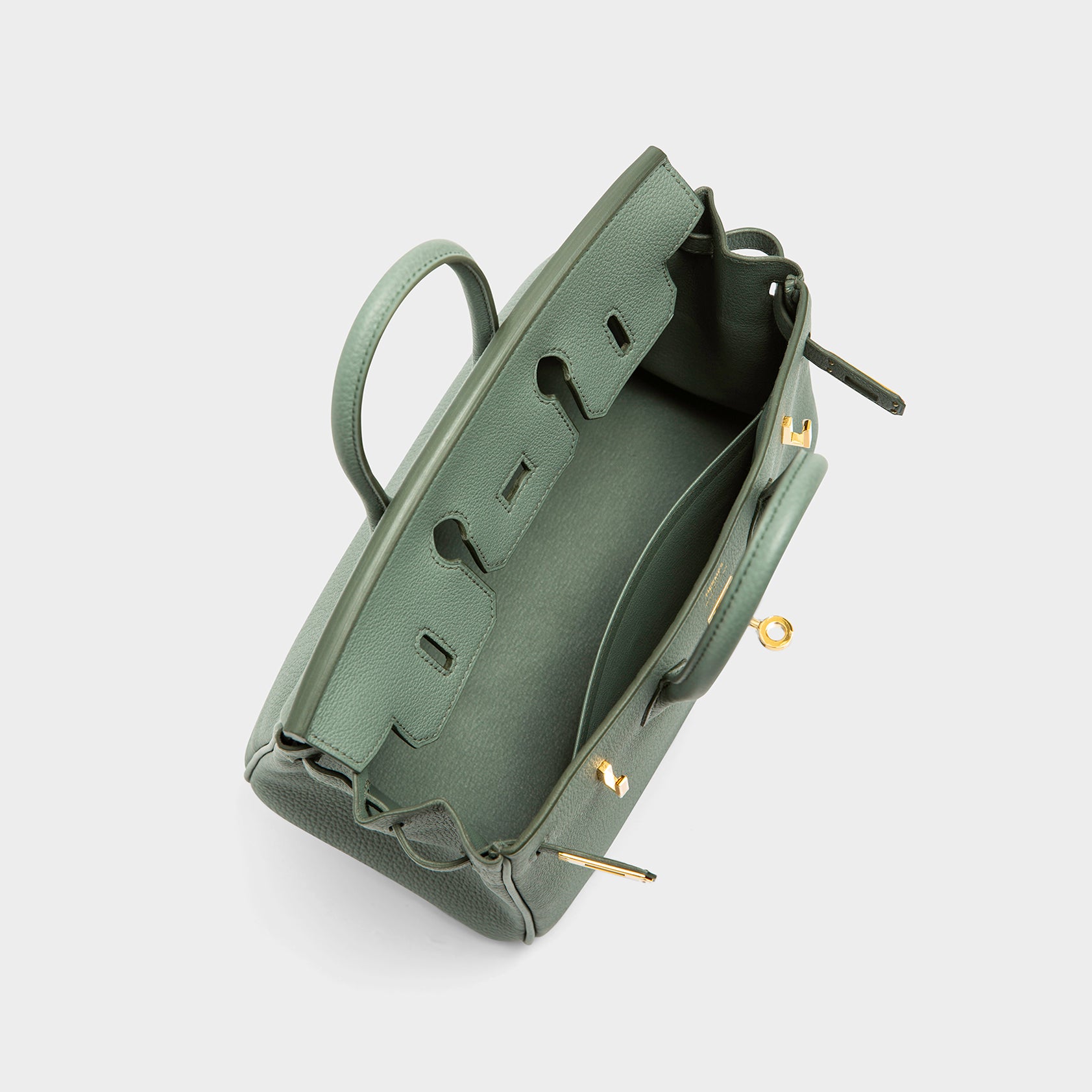 Hermès Birkin 25 Togo Vert Amande Gold Hardware Retourne