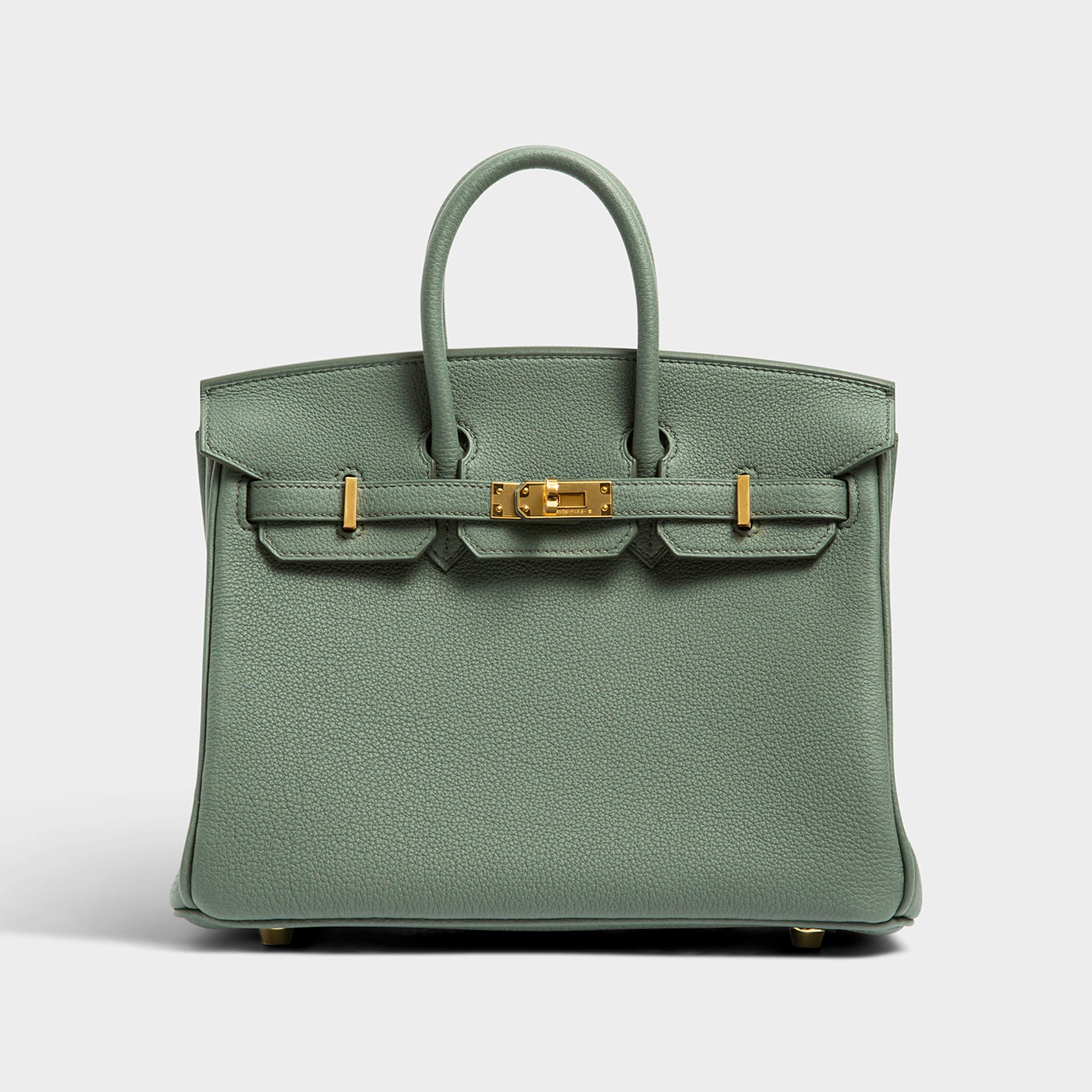 Hermès Birkin 25 Togo Vert Amande Gold Hardware Retourne