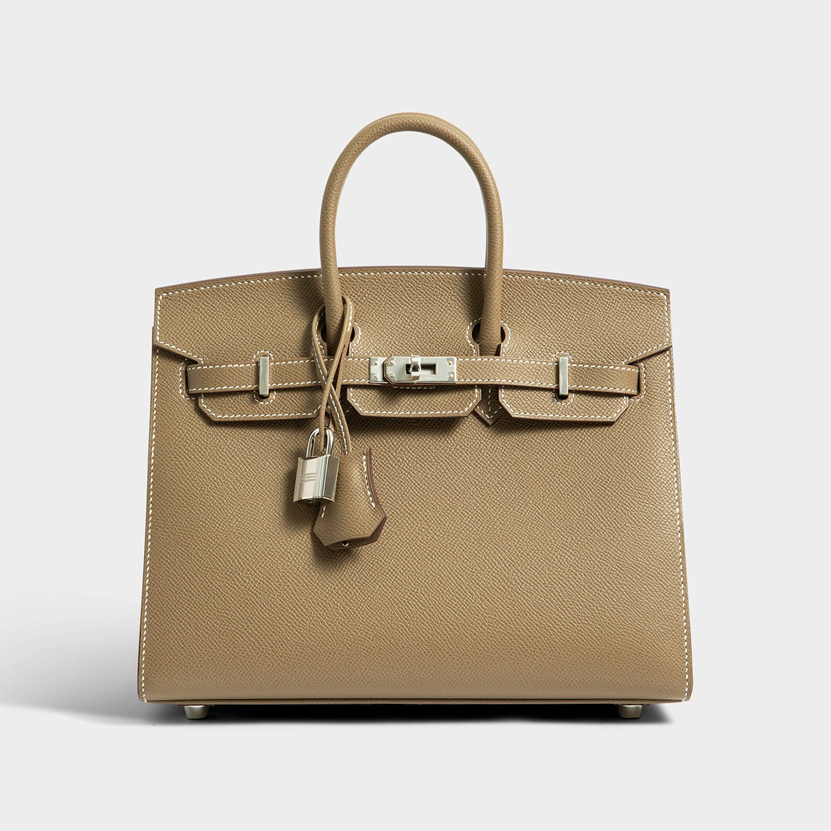 Hermès Birkin 25 Epsom Etoupe Sellier Palladium Hardware