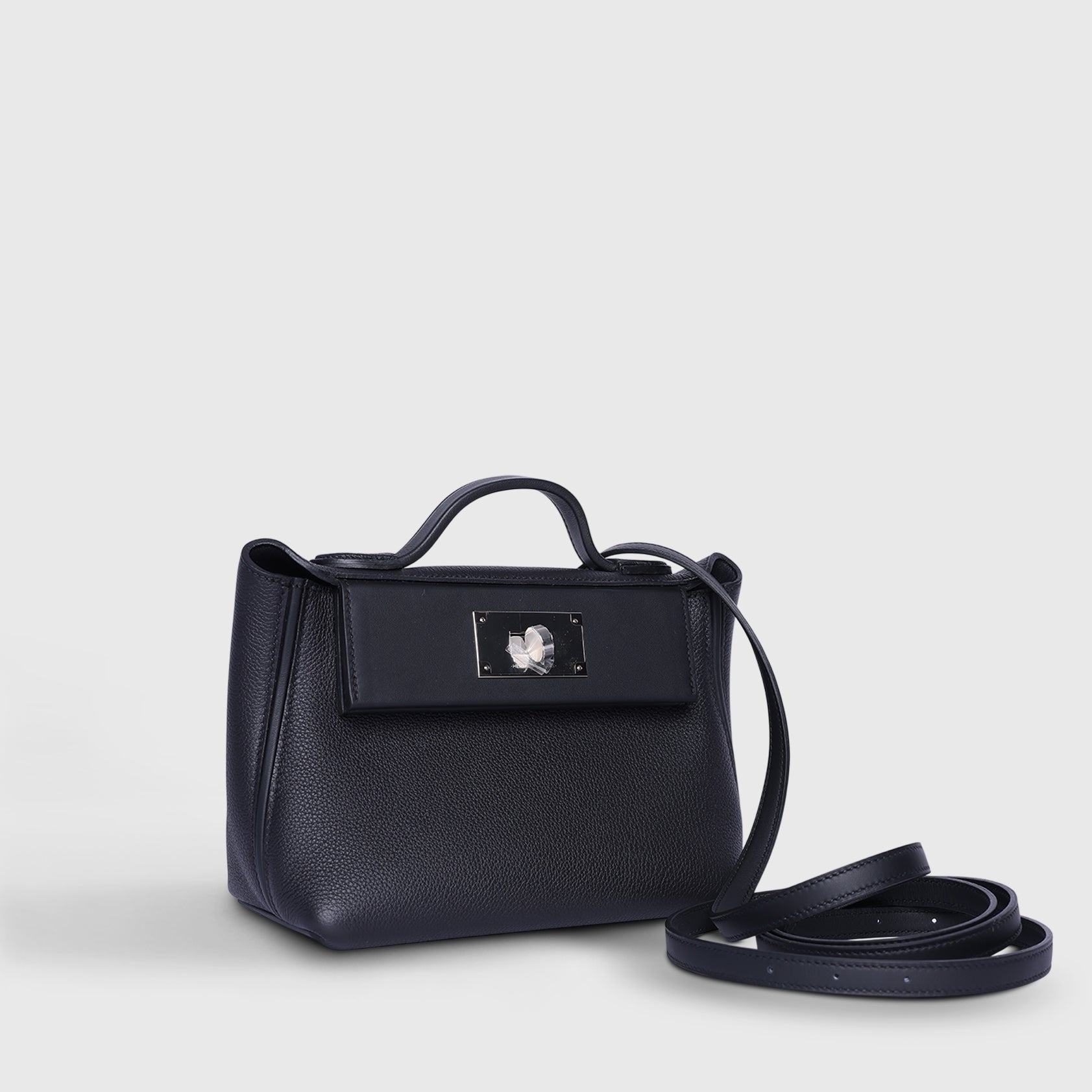 Hermès 24/24 Mini Togo Black Palladium Hardware