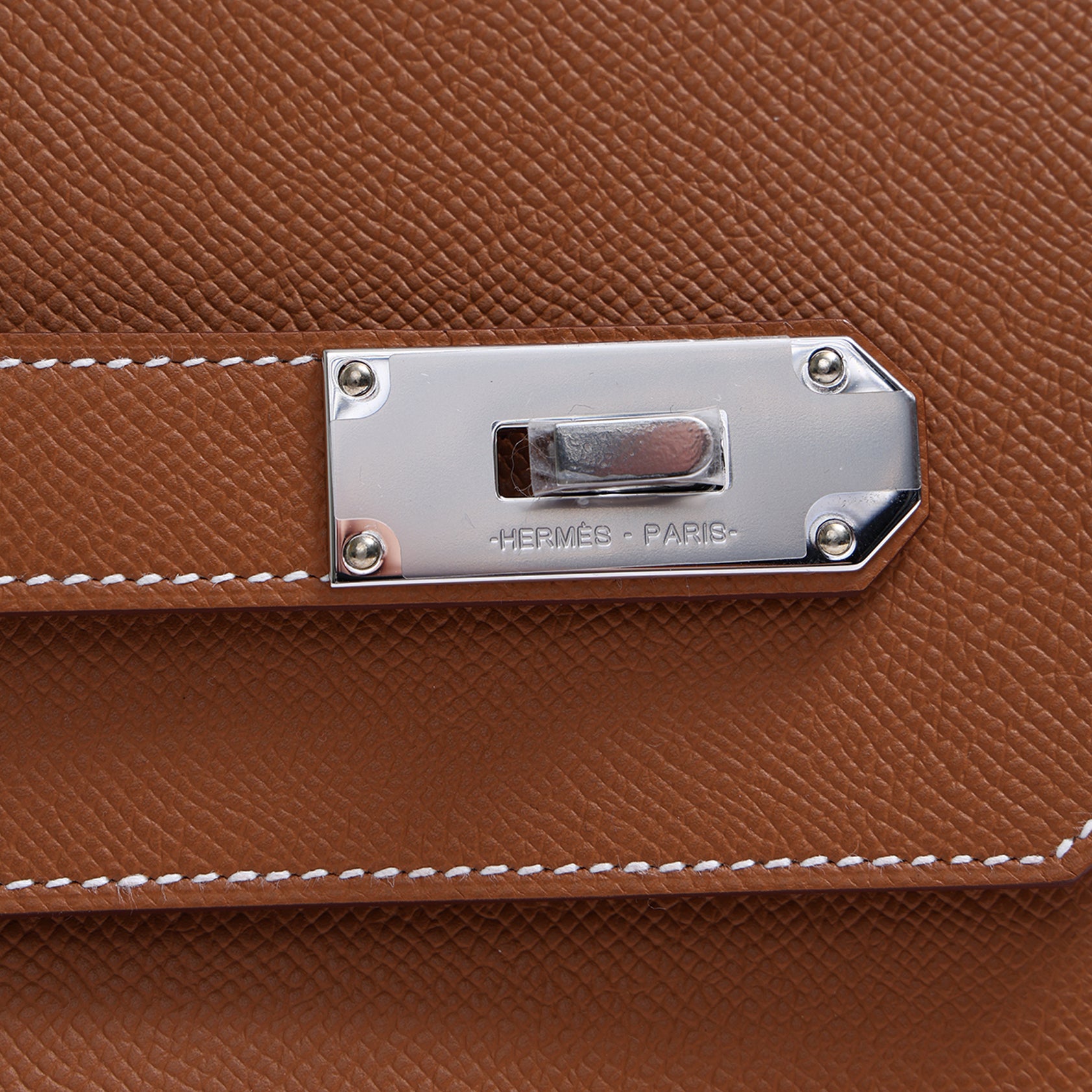 Hermès Hacademi Pouch Epsom Gold Palladium Hardware