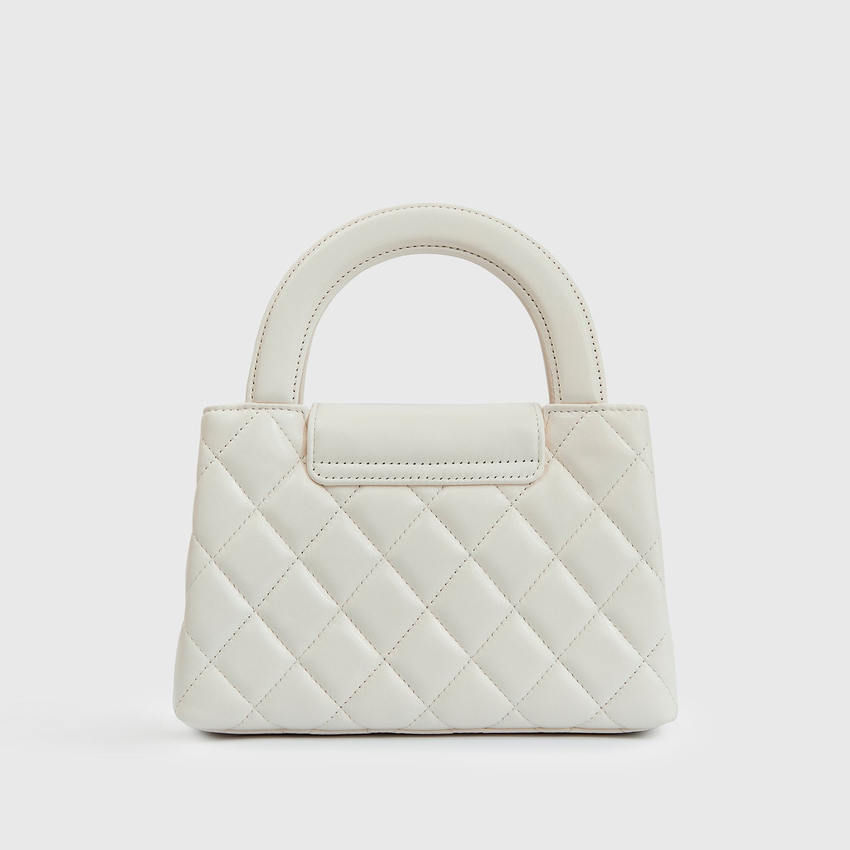 Chanel Shopping Bag Mini Calfskin White Gold Hardware