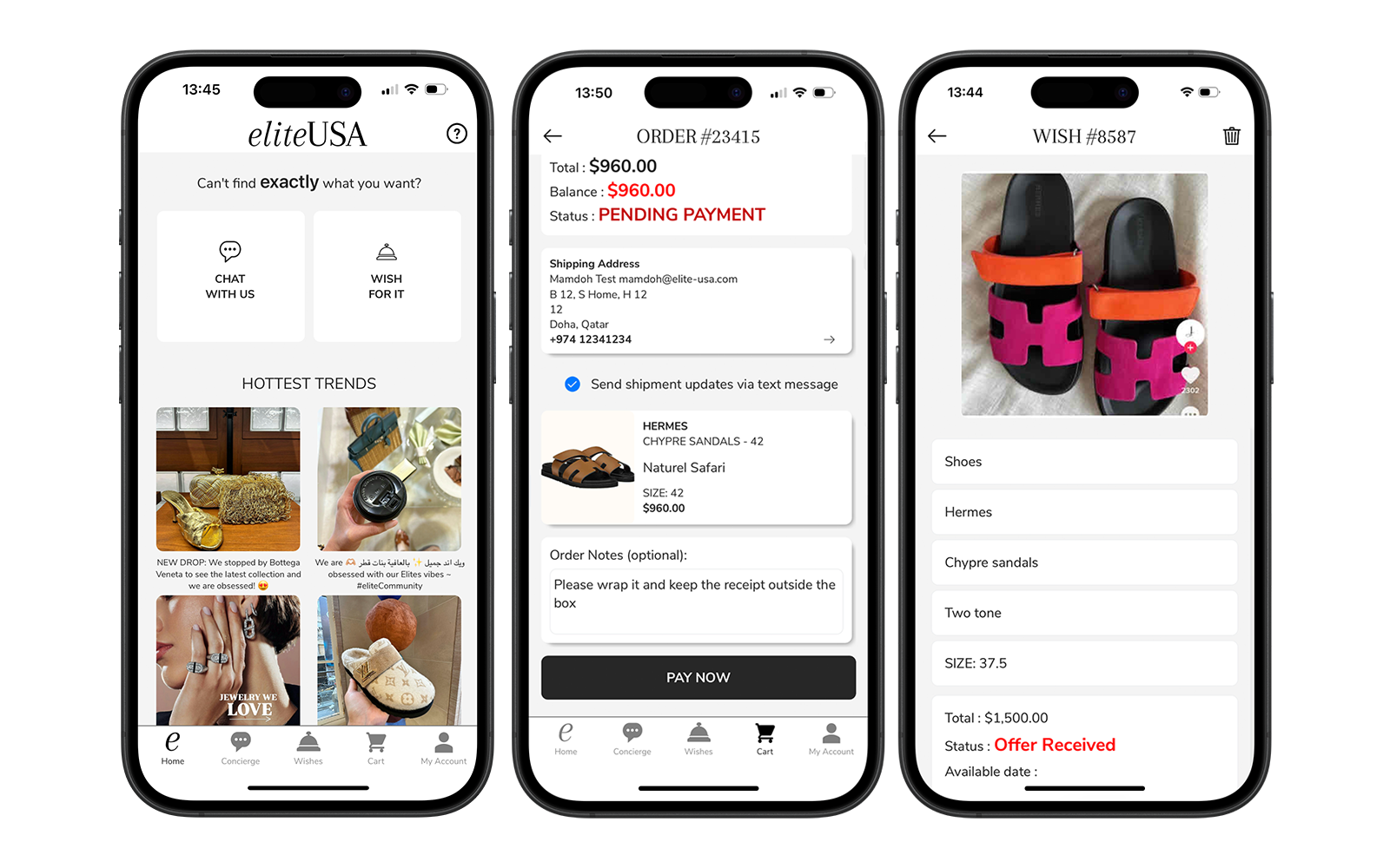 Discover the EliteUSA app – designed for effortless luxury shopping with curated collections at your fingertips.