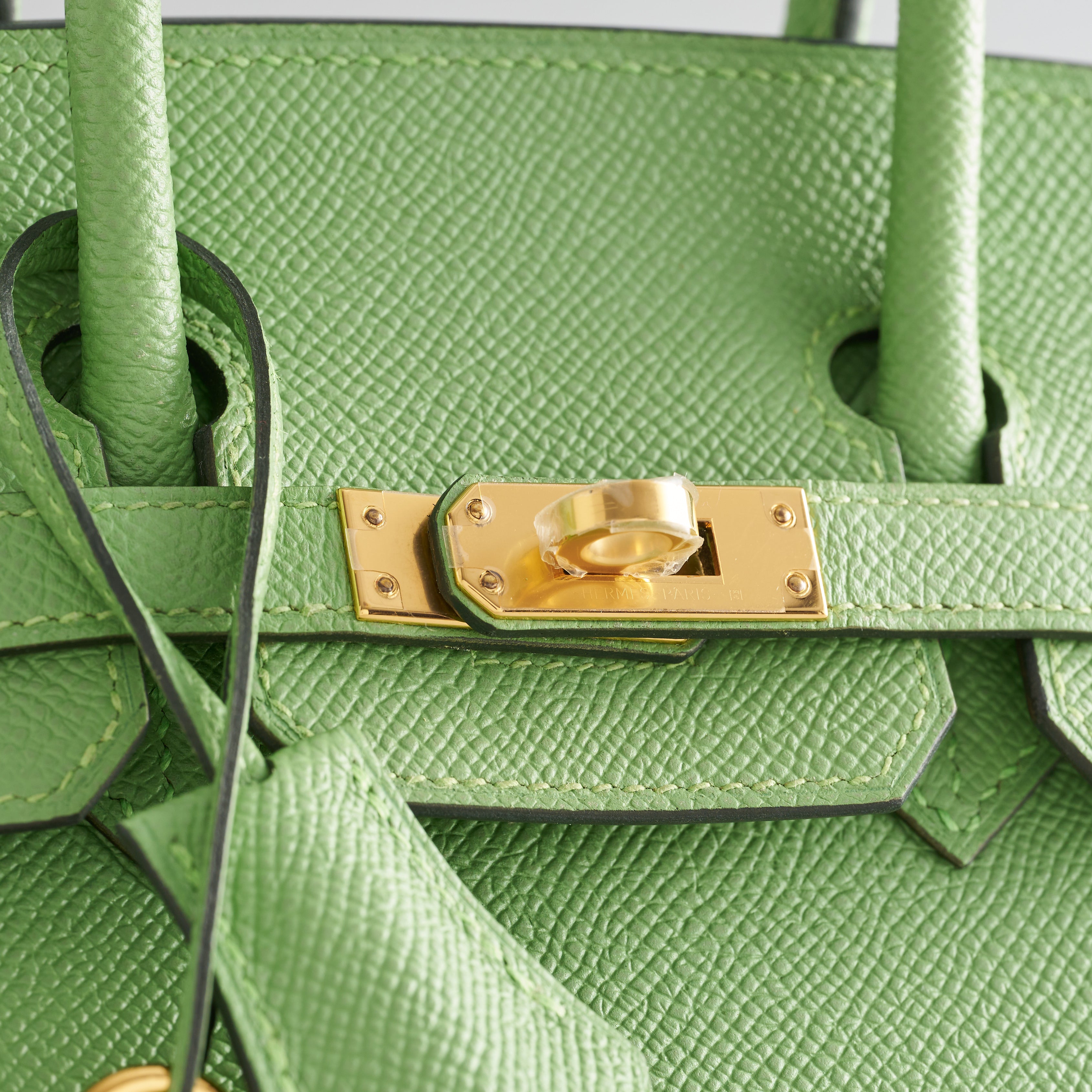 Hermès Birkin 25 Epsom Vert Criquet Gold Hardware Sellier - eliteUSA