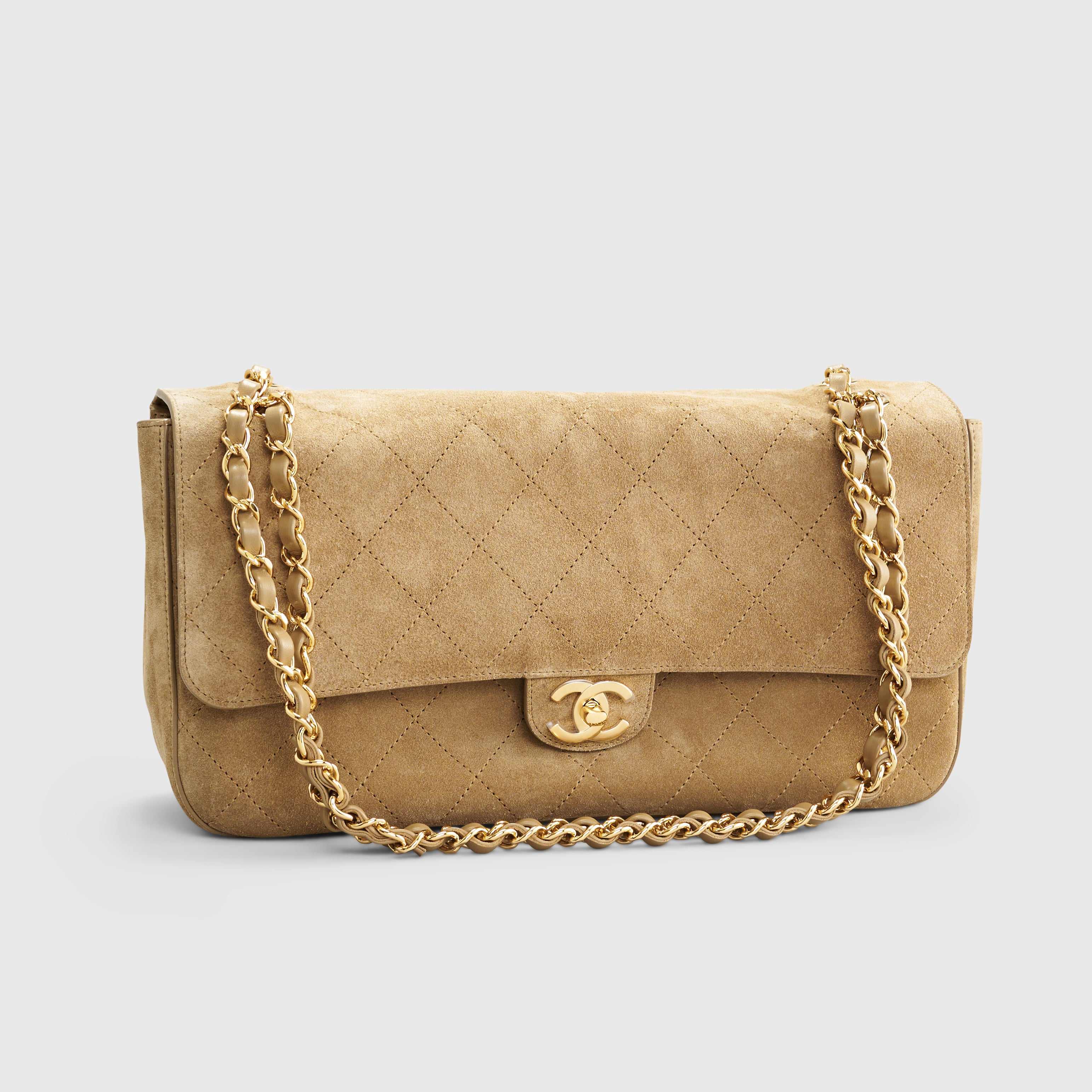 Chanel Suede Soft Maxi Flap Bag