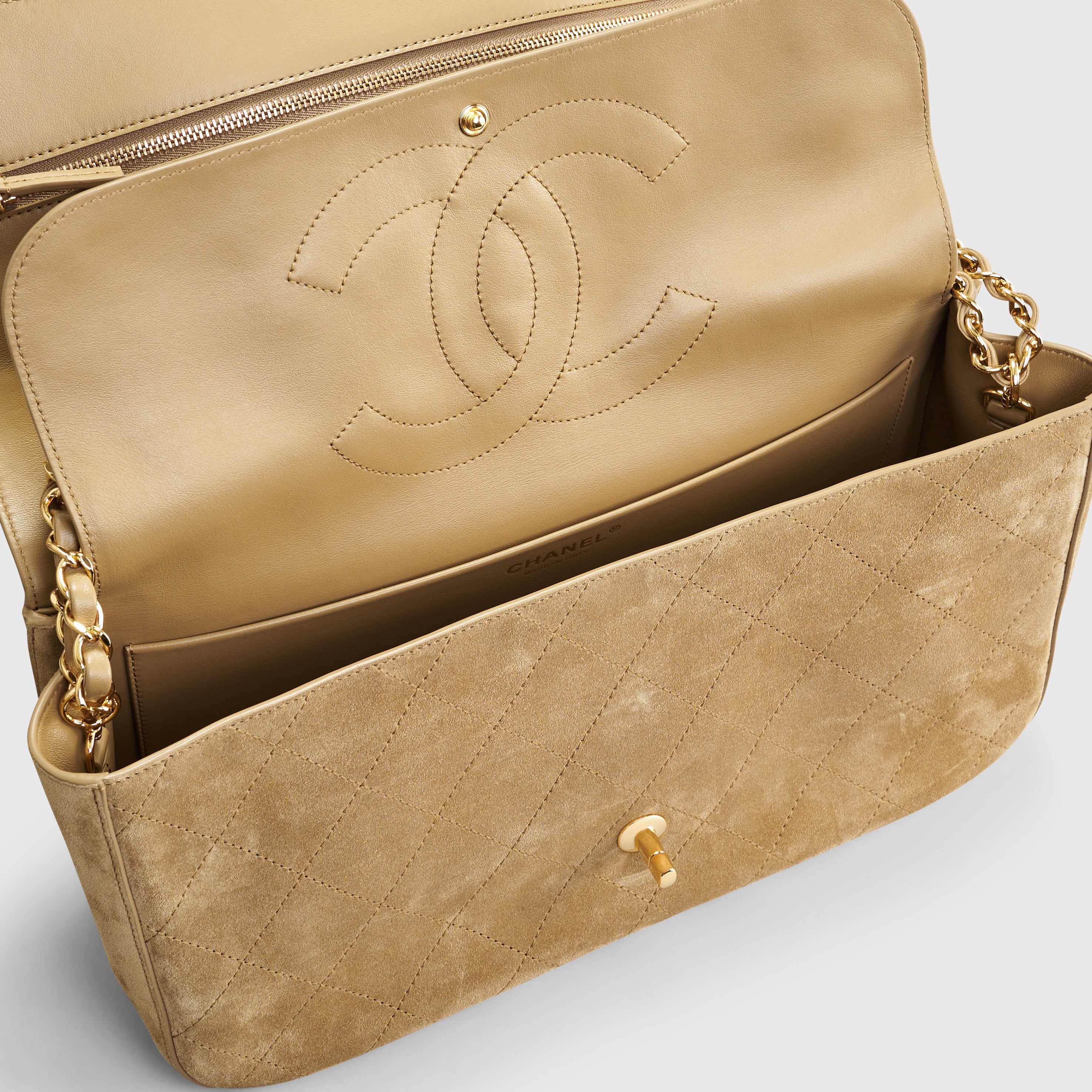 Chanel Suede Soft Maxi Flap Bag