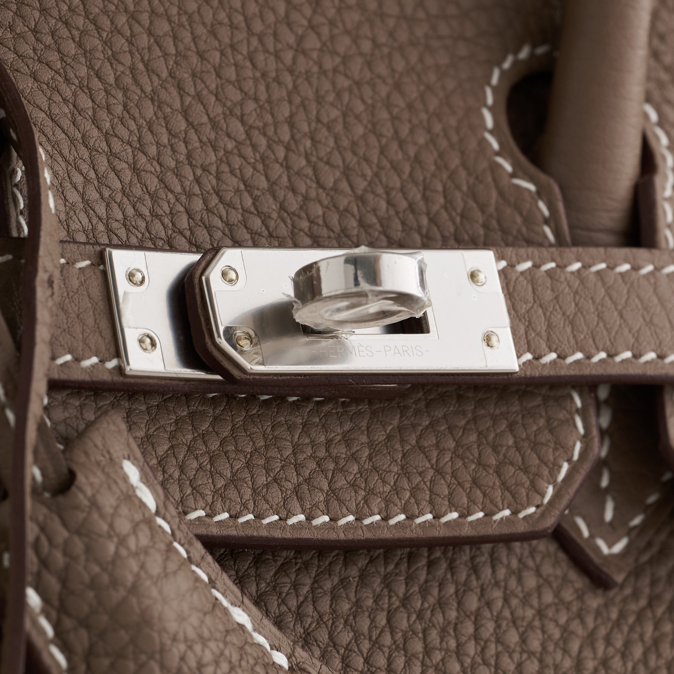 Hermès Birkin 25 Togo Etoupe Palladium Hardware Retourne - eliteUSA