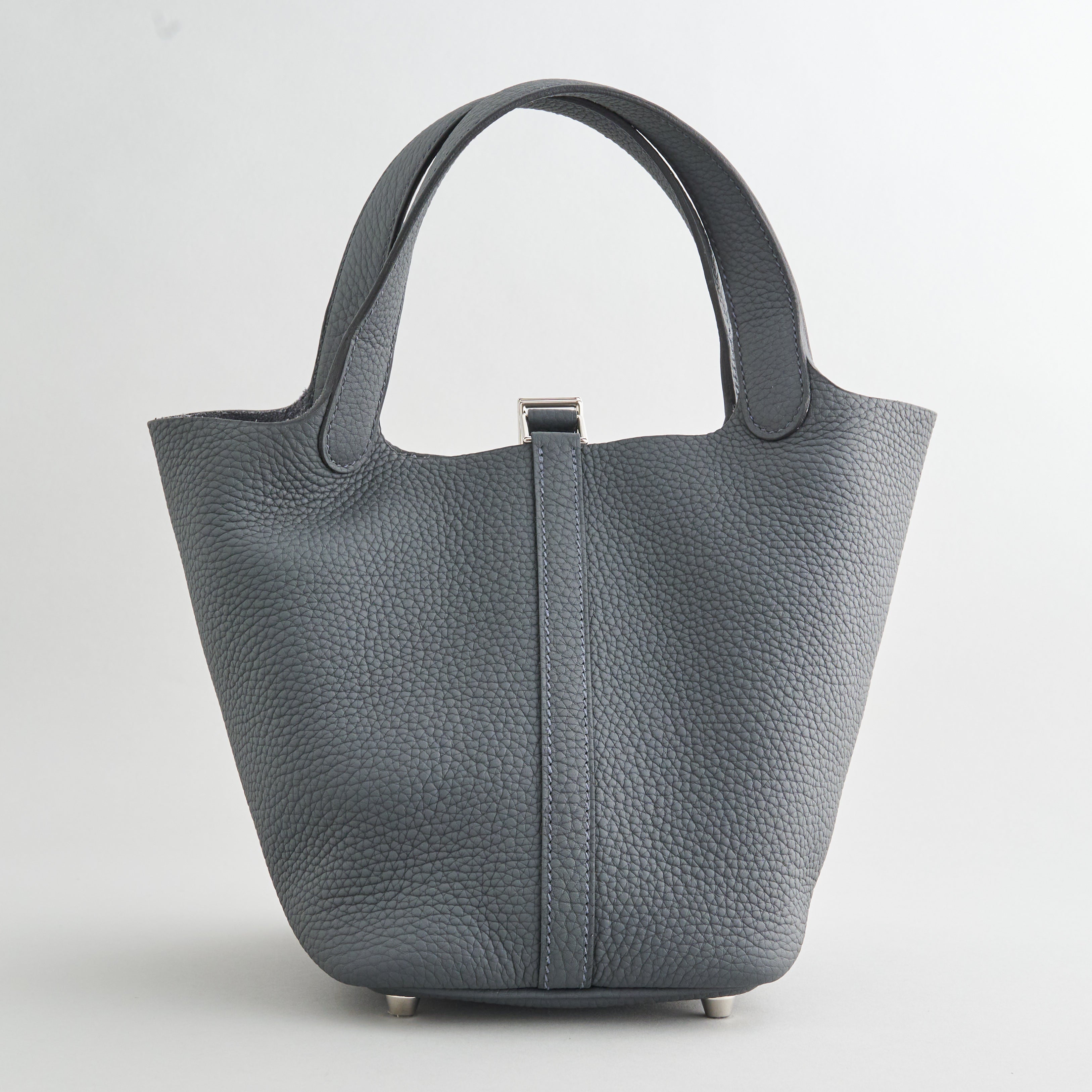 Hermès Picotin 18 Clemence Gris Misty Permabrass Hardware