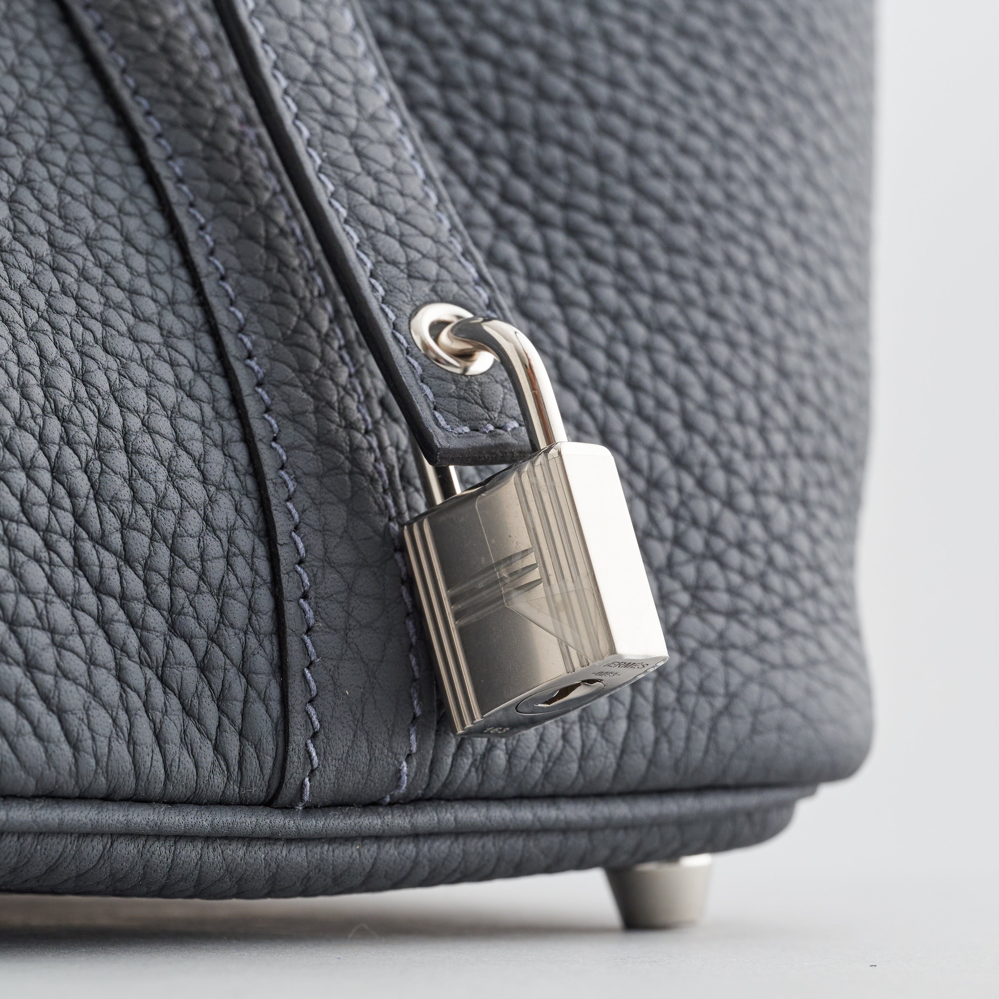 Hermès Picotin 18 Clemence Gris Misty Permabrass Hardware