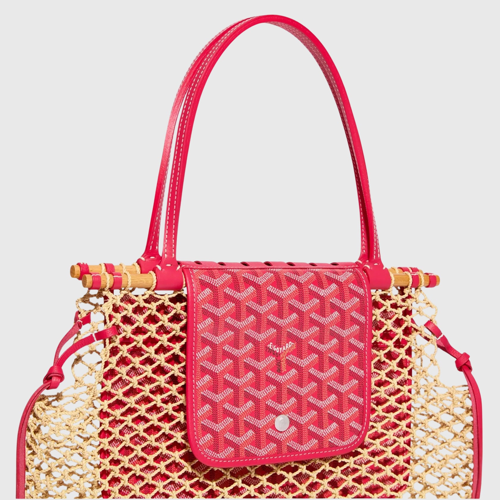 Goyard Aligre Mesh Bag Fuschia Handbraided