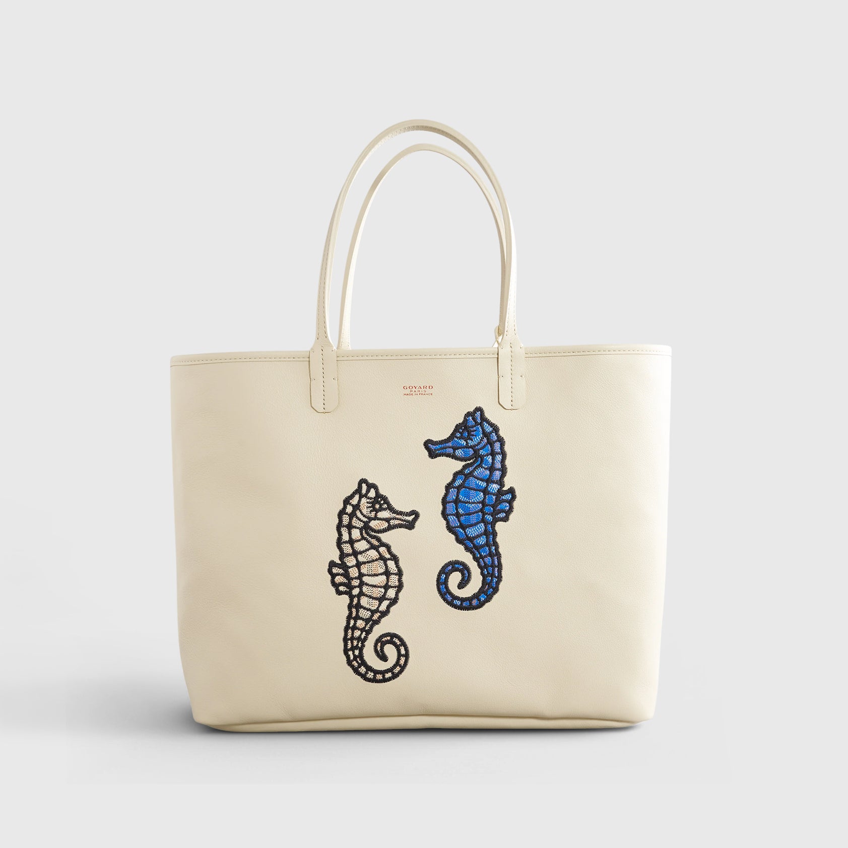 Goyard Anjou Tote PM White Seahorse Limited Edition - eliteUSA
