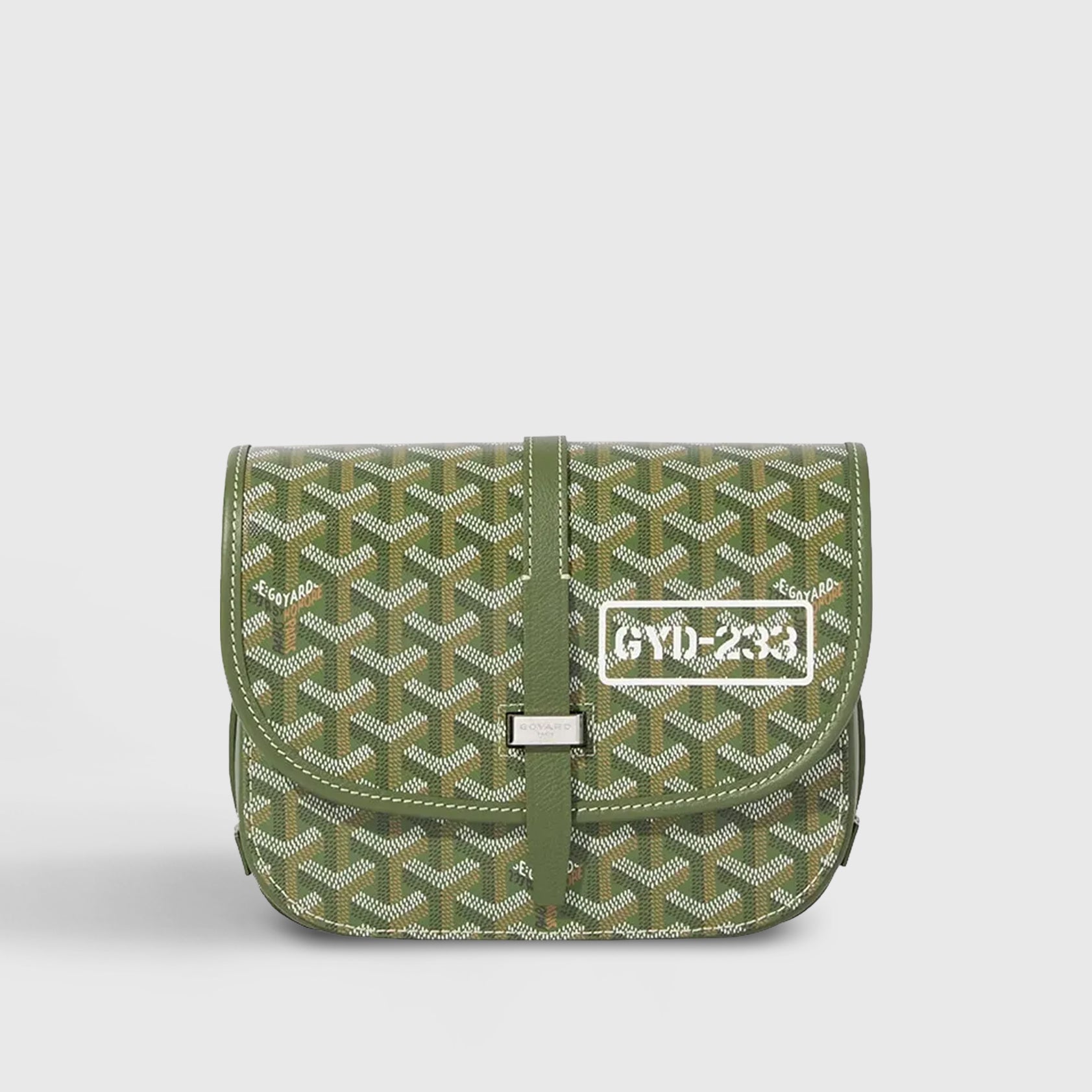 Goyard Belvedere Bag PM Khaki Palladium Hardware Limited Edition