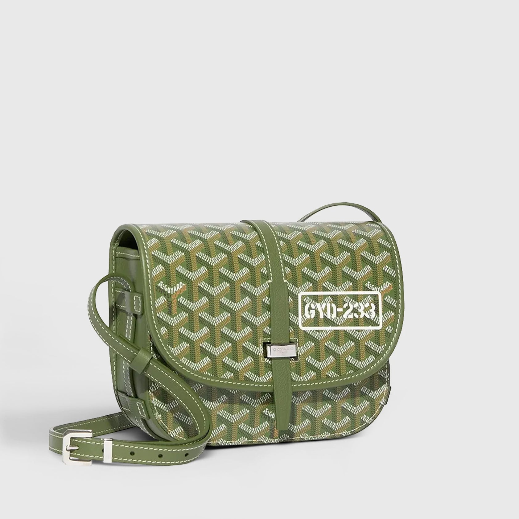 Goyard Belvedere Bag PM Khaki Palladium Hardware Limited Edition
